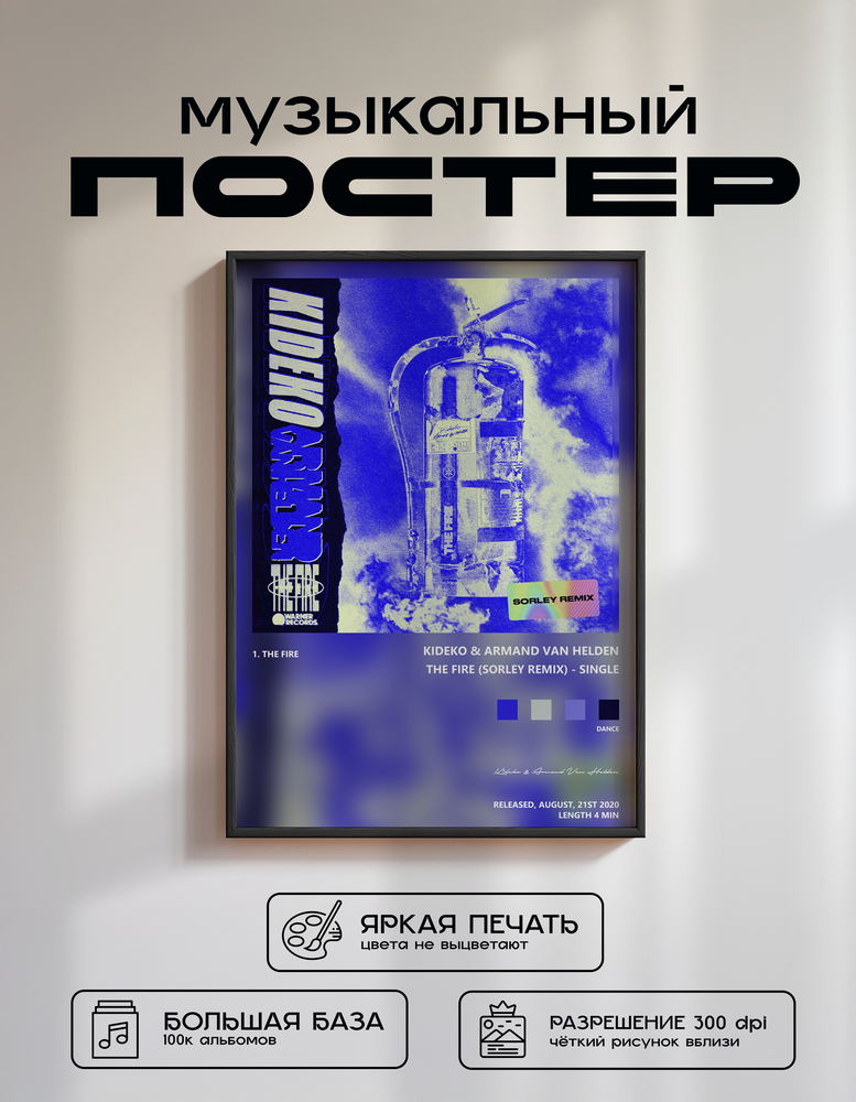 Music poster: Kideko Armand Van Helden - The Fire Sorley Remix - Single