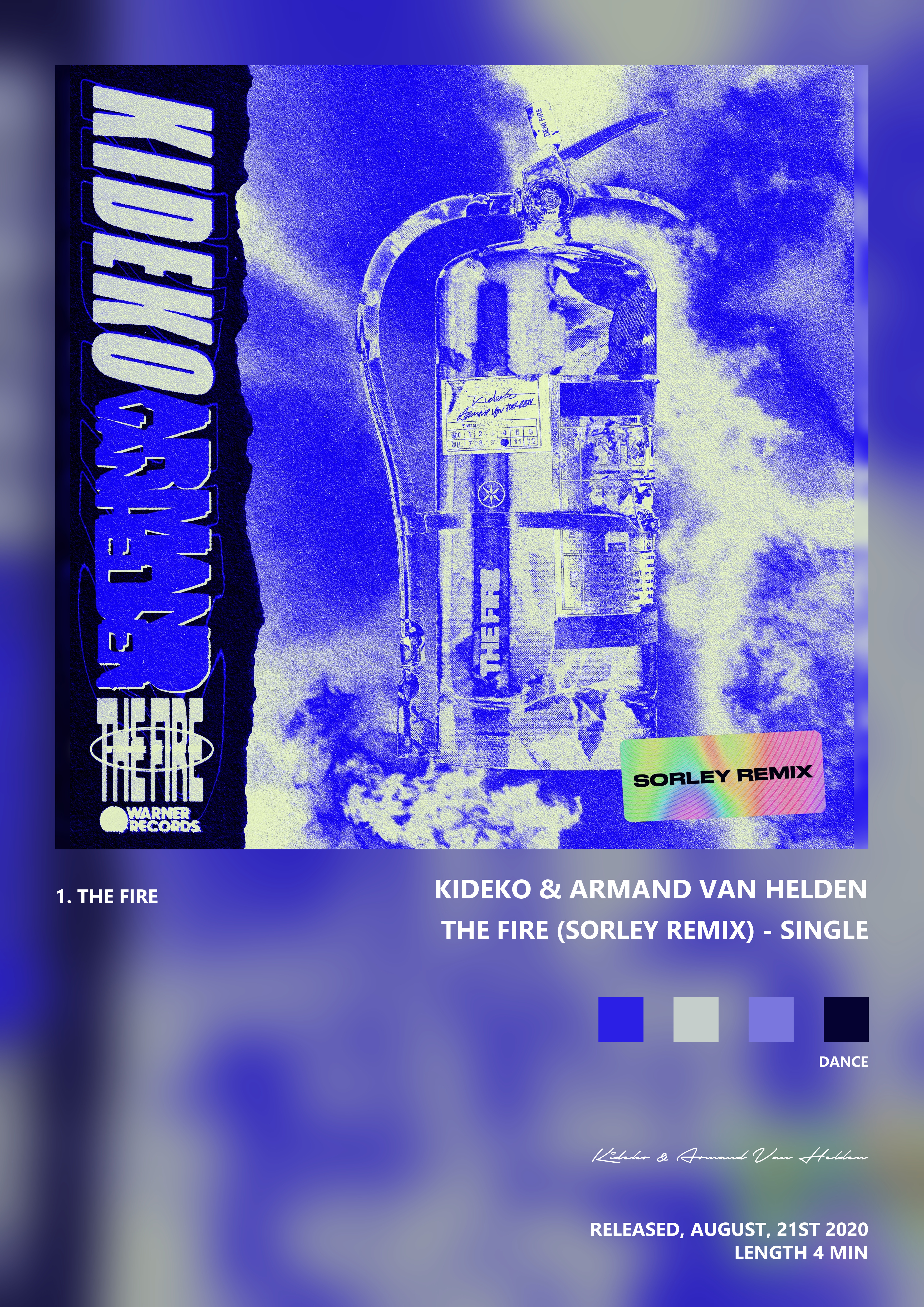 Music poster: Kideko Armand Van Helden - The Fire Sorley Remix - Single