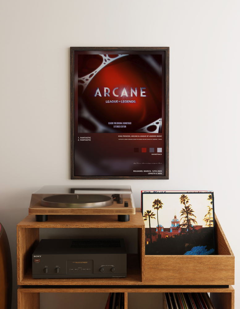 Music poster: King Princess Arcane League of Legends Music - Fantastic demo version from the series Arcane League of Legends - Single