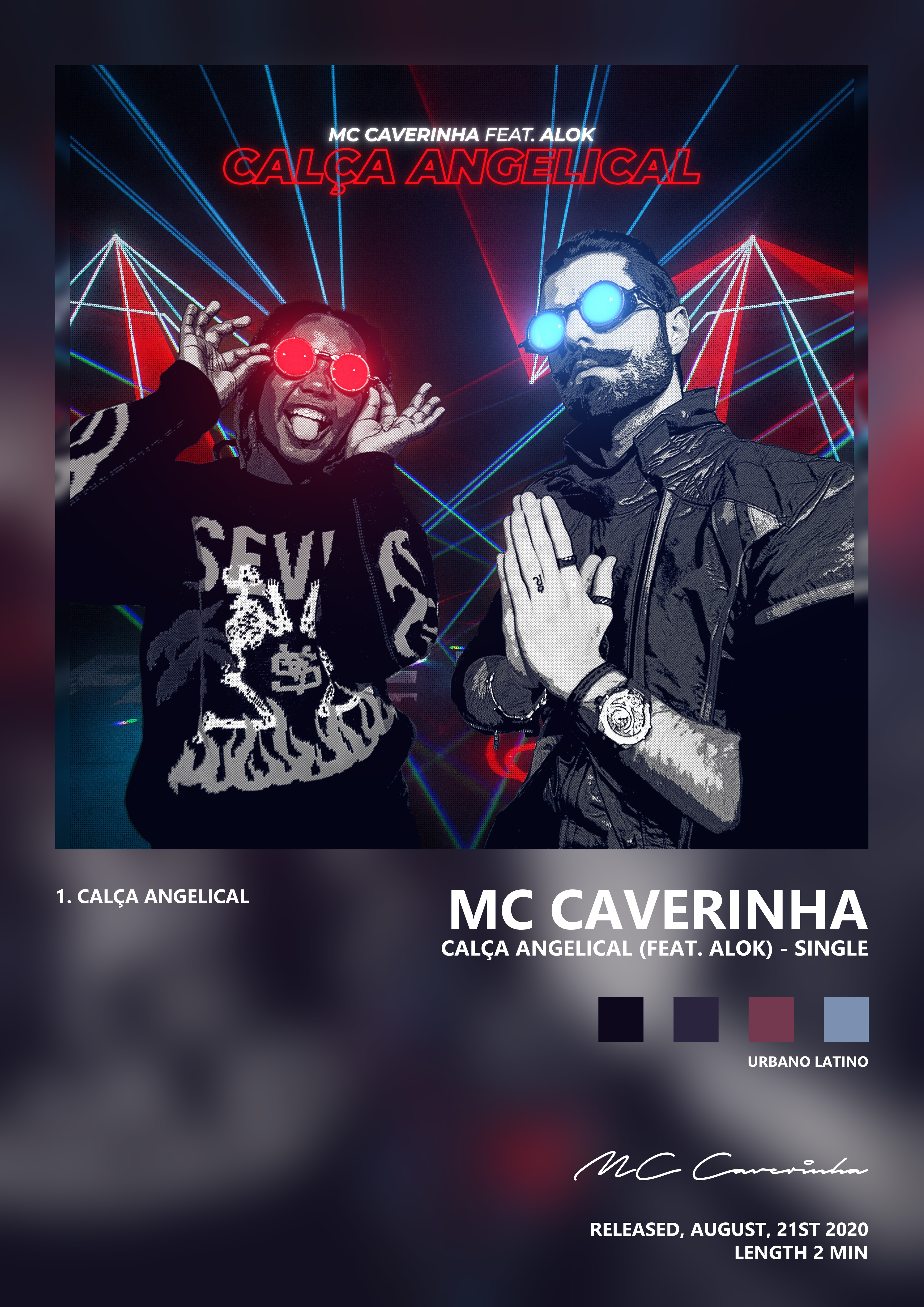 Music poster: MC Caverinha - Calça Angelical feat Alok - Single