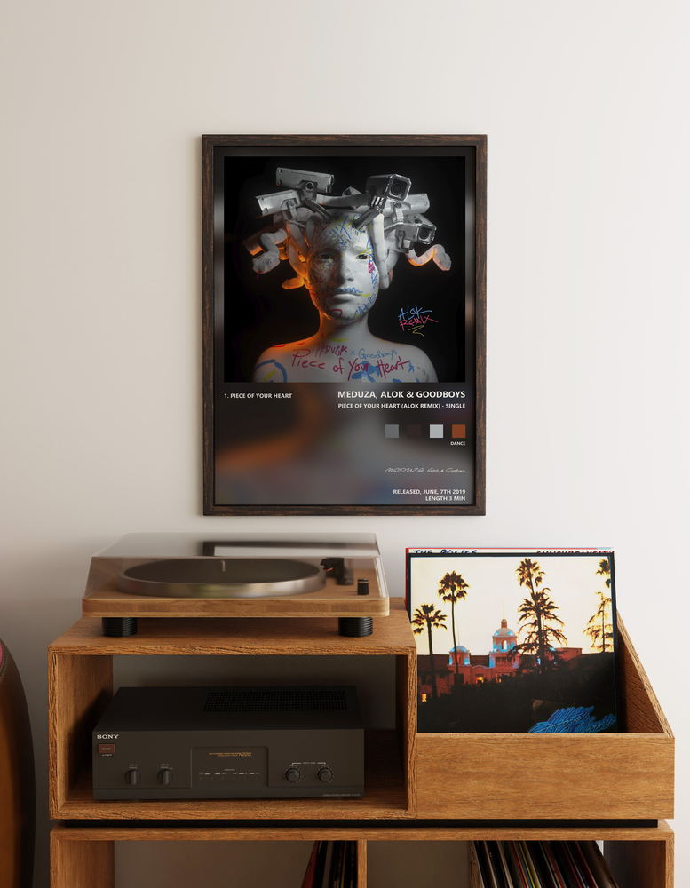 Music poster: MEDUZA Alok Goodboys - Piece Of Your Heart Alok Remix - Single