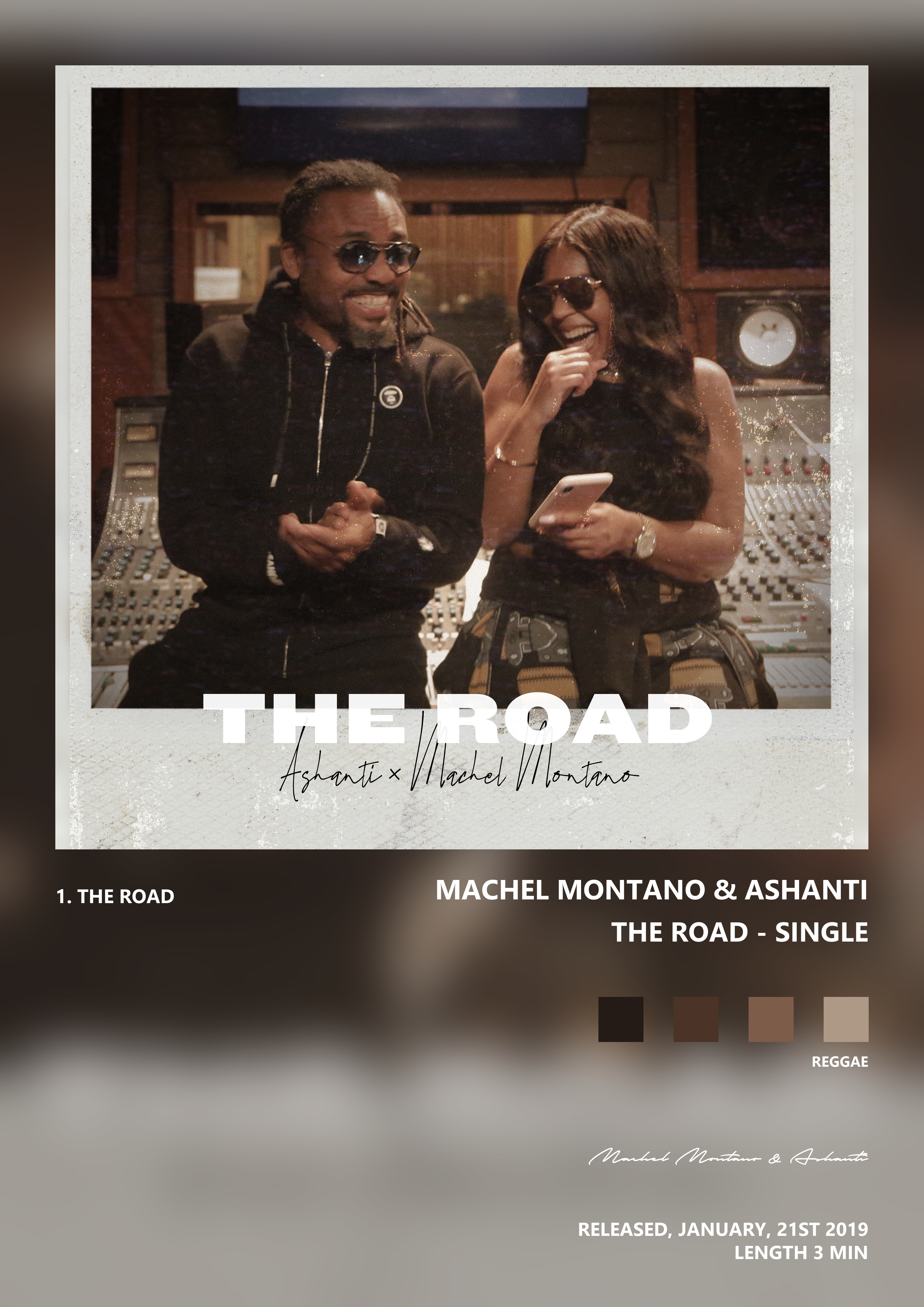 Music poster: Machel Montano Ashanti - The Road - Single