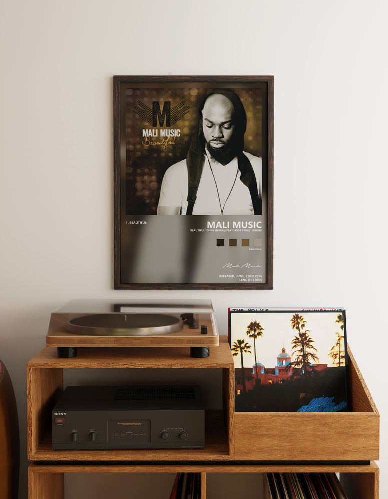 Music poster: Mali Music - Beautiful DHNY Remix feat AAP Ferg - Single