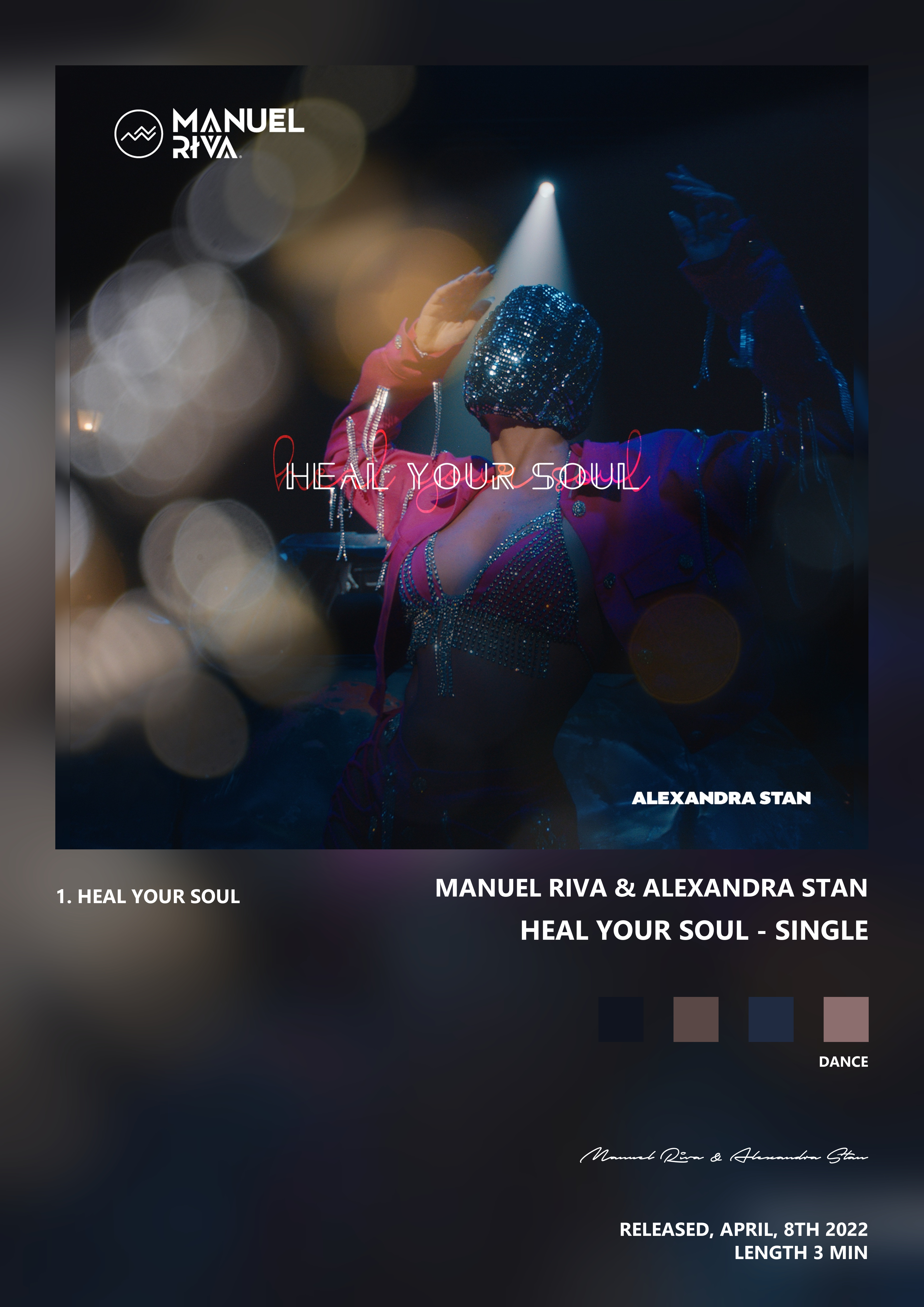 Music poster: Manuel Riva Alexandra Stan - Heal Your Soul - Single