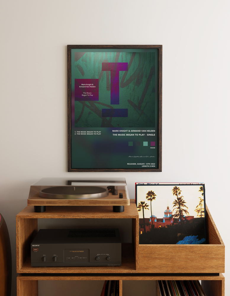 Music poster: Mark Knight Armand Van Helden - The Music Began to Play - Single