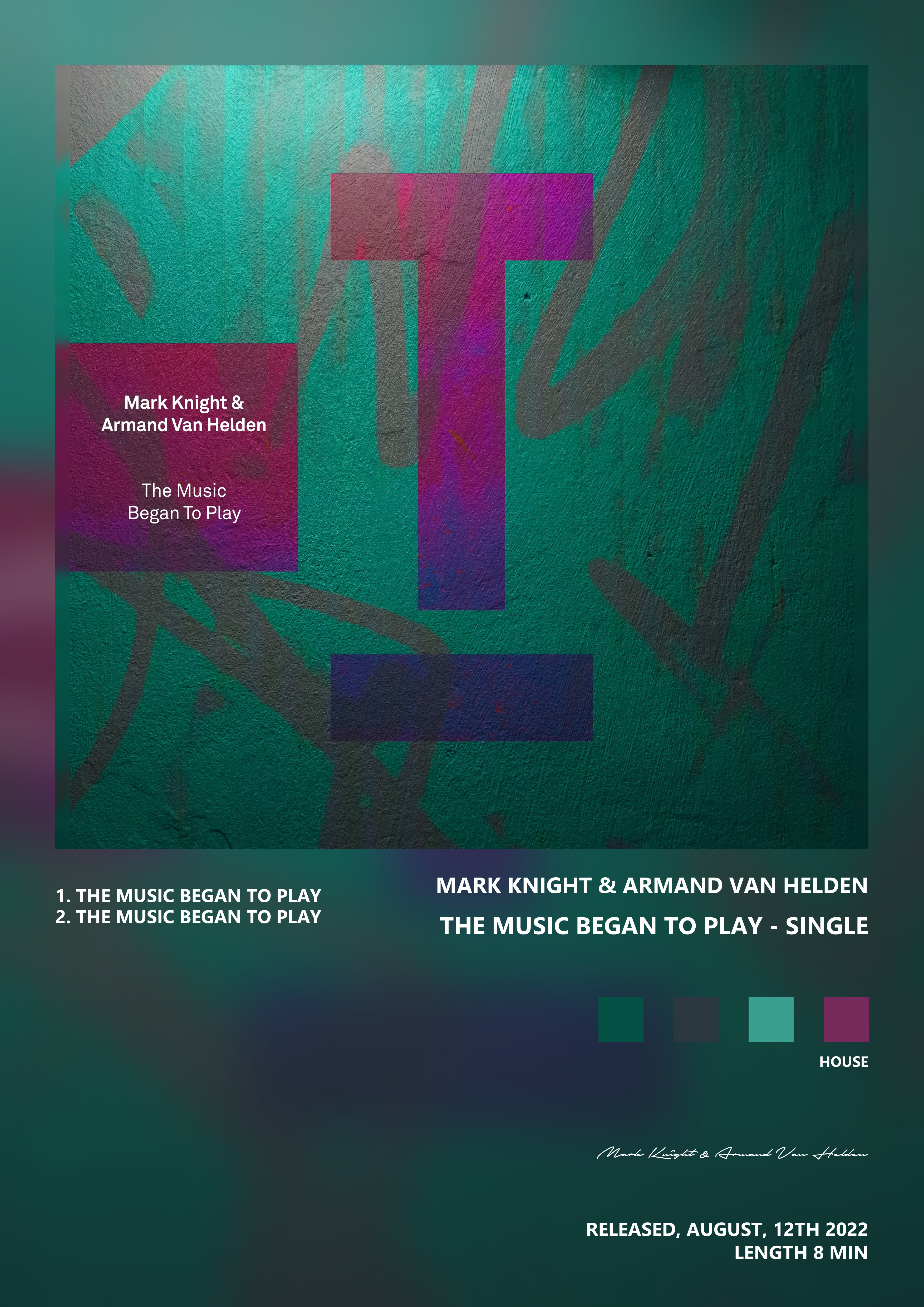 Music poster: Mark Knight Armand Van Helden - The Music Began to Play - Single