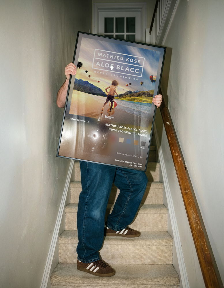 Music poster: Mathieu Koss Aloe Blacc - Never Growing Up - Single
