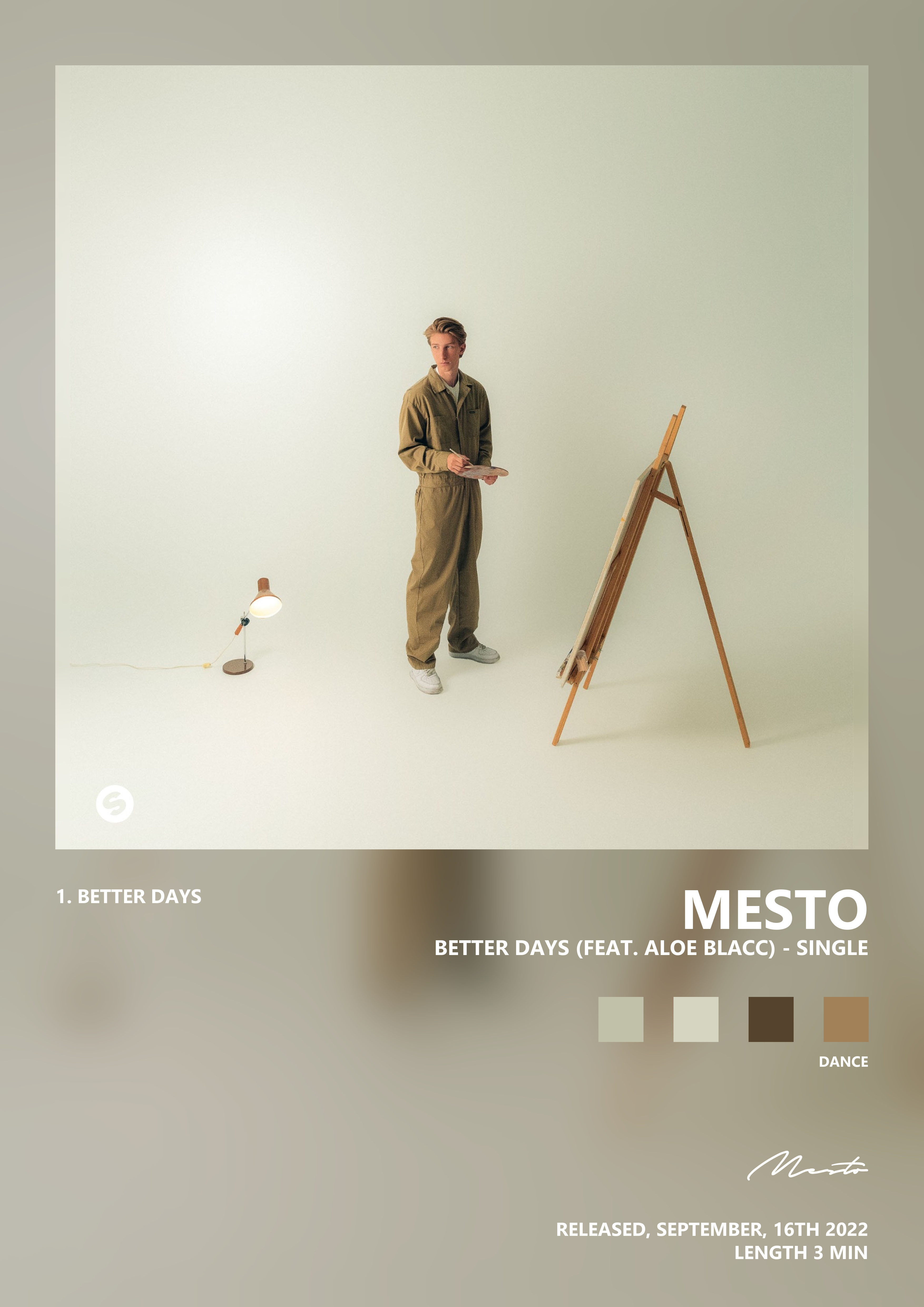 Music poster: Mesto - Better Days feat Aloe Blacc - Single