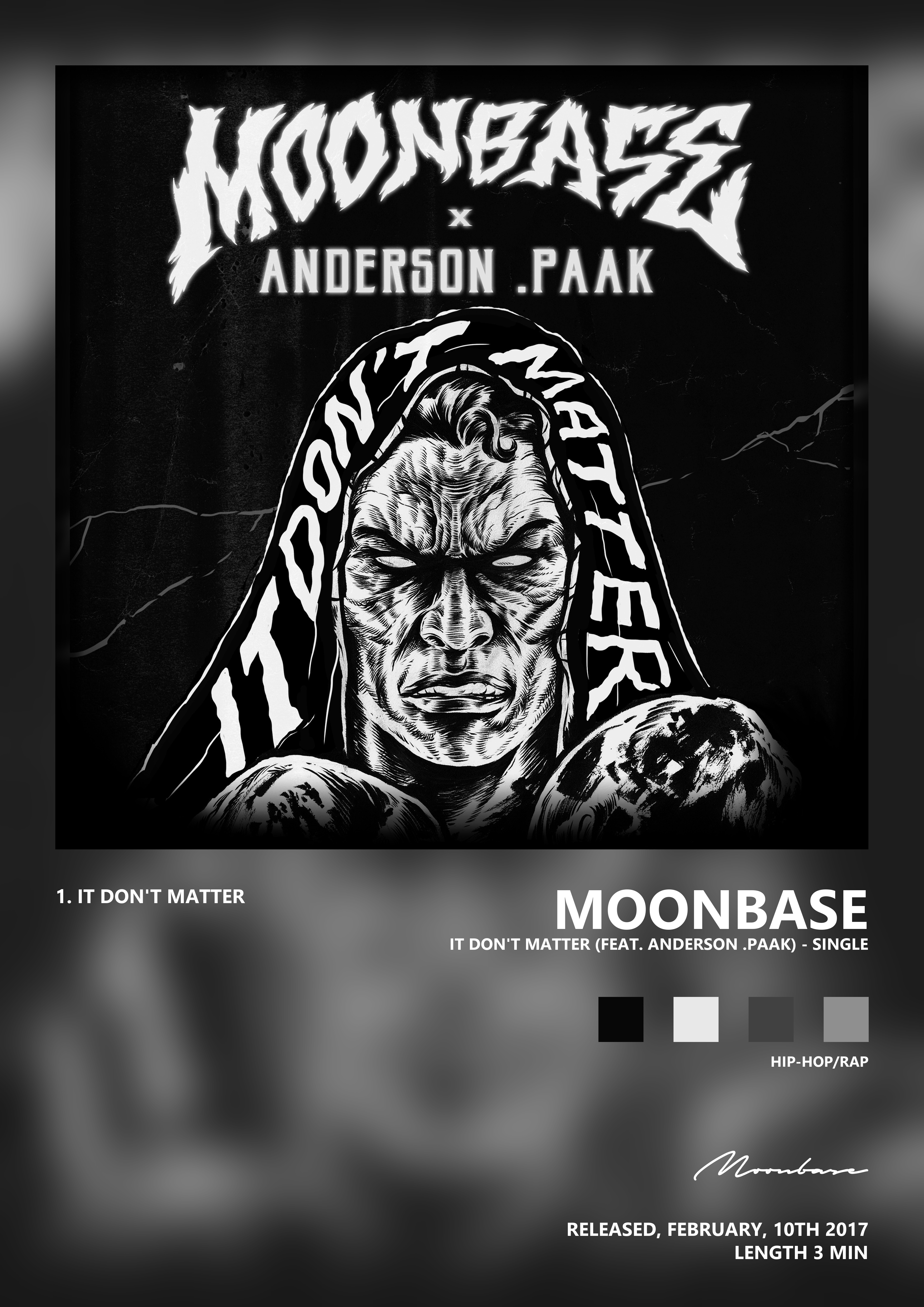 Music poster: Moonbase - It Dont Matter feat Anderson Paak - Single