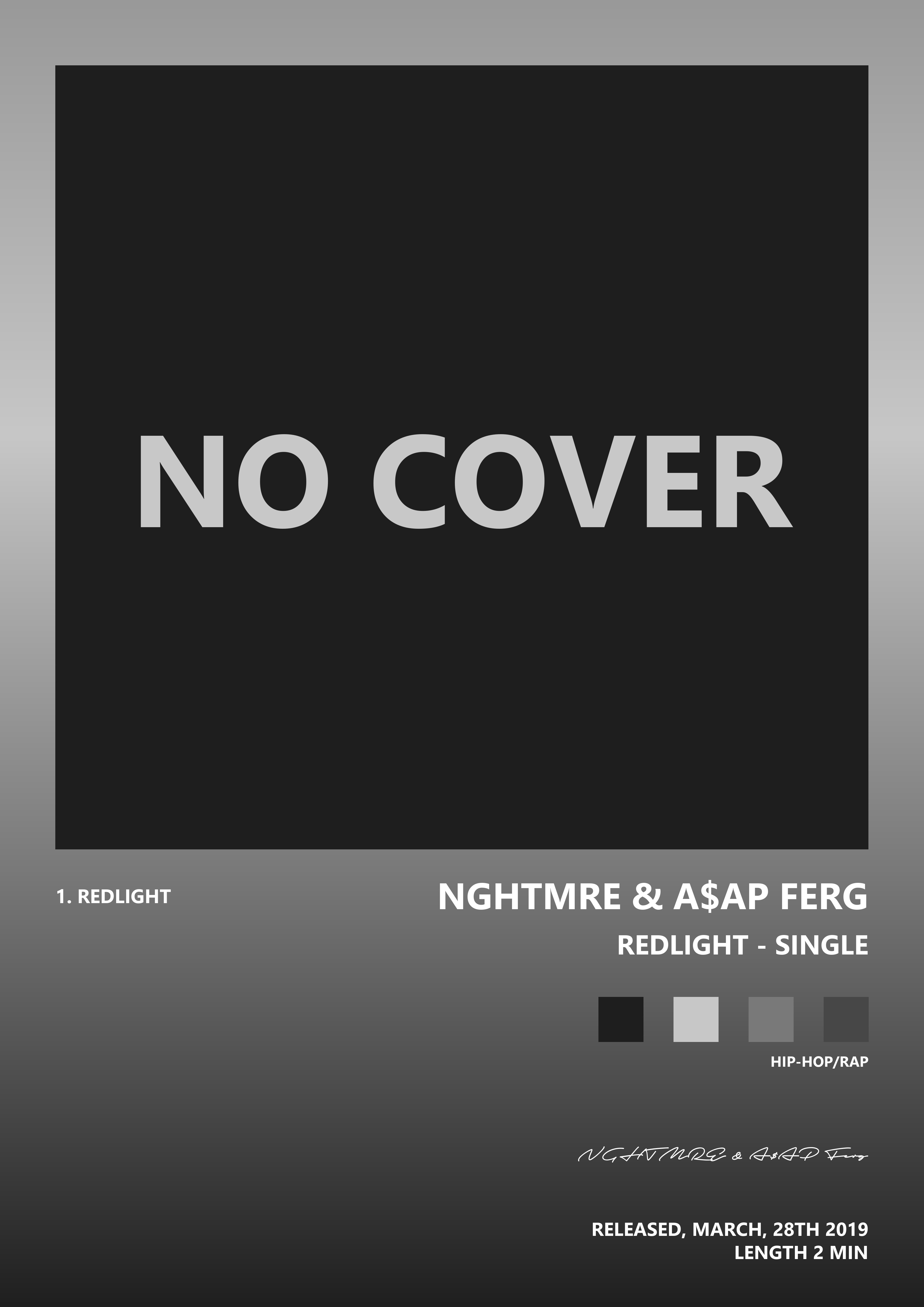 Music poster: NGHTMRE AAP Ferg - REDLIGHT - Single