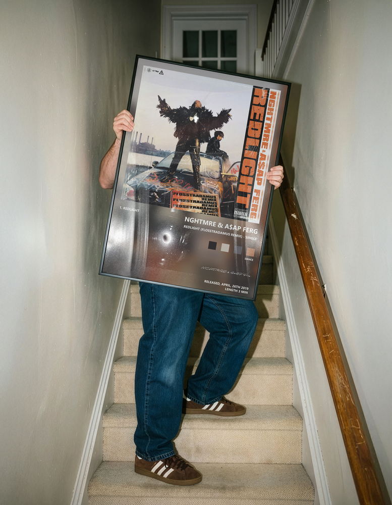 Music poster: NGHTMRE AAP Ferg - REDLIGHT Flosstradamus Remix - Single