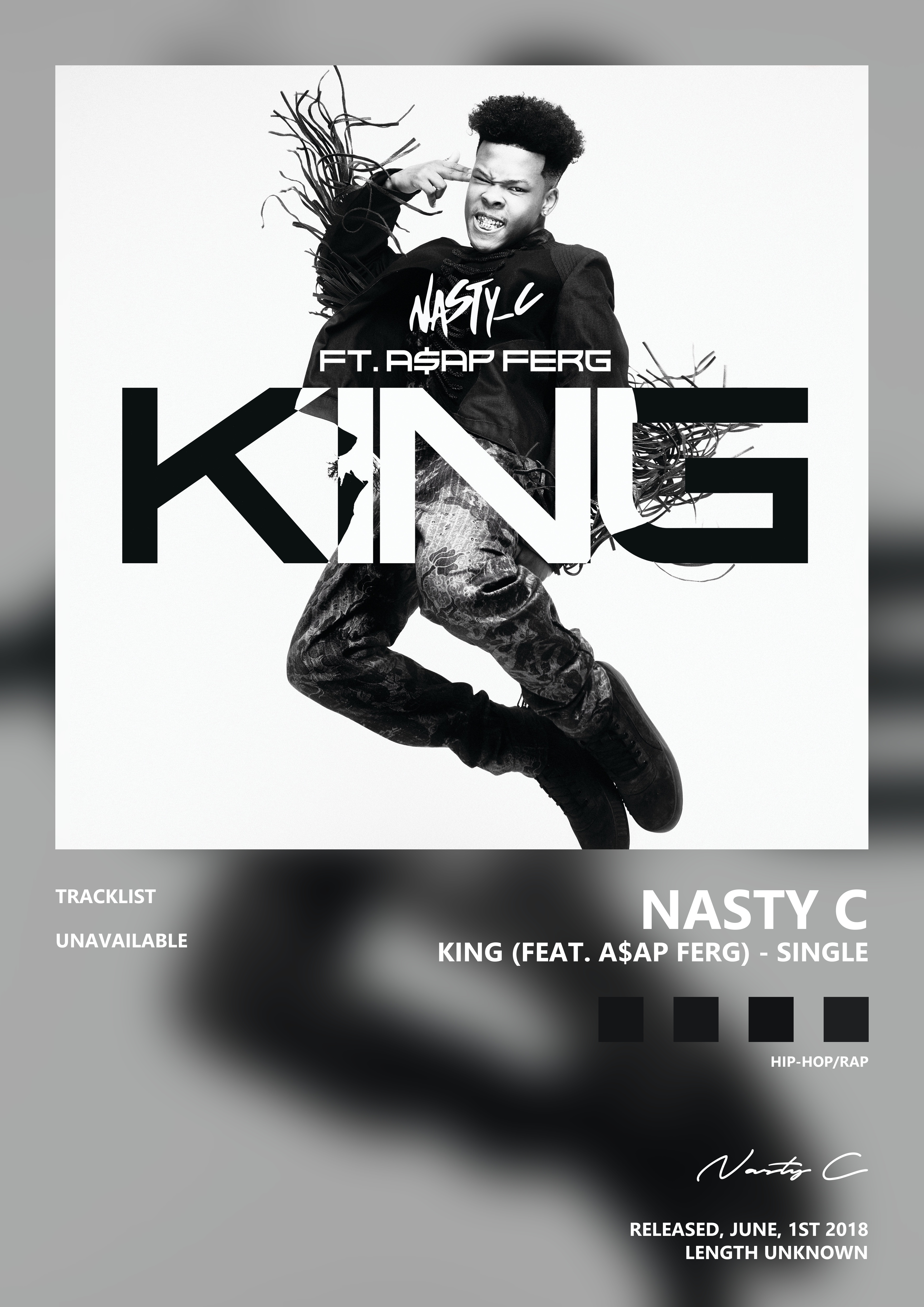 Music poster: Nasty C - King feat AAP Ferg - Single