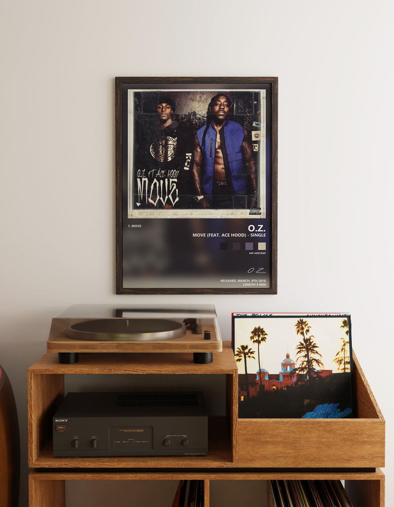 Music poster: OZ - Move feat Ace Hood - Single
