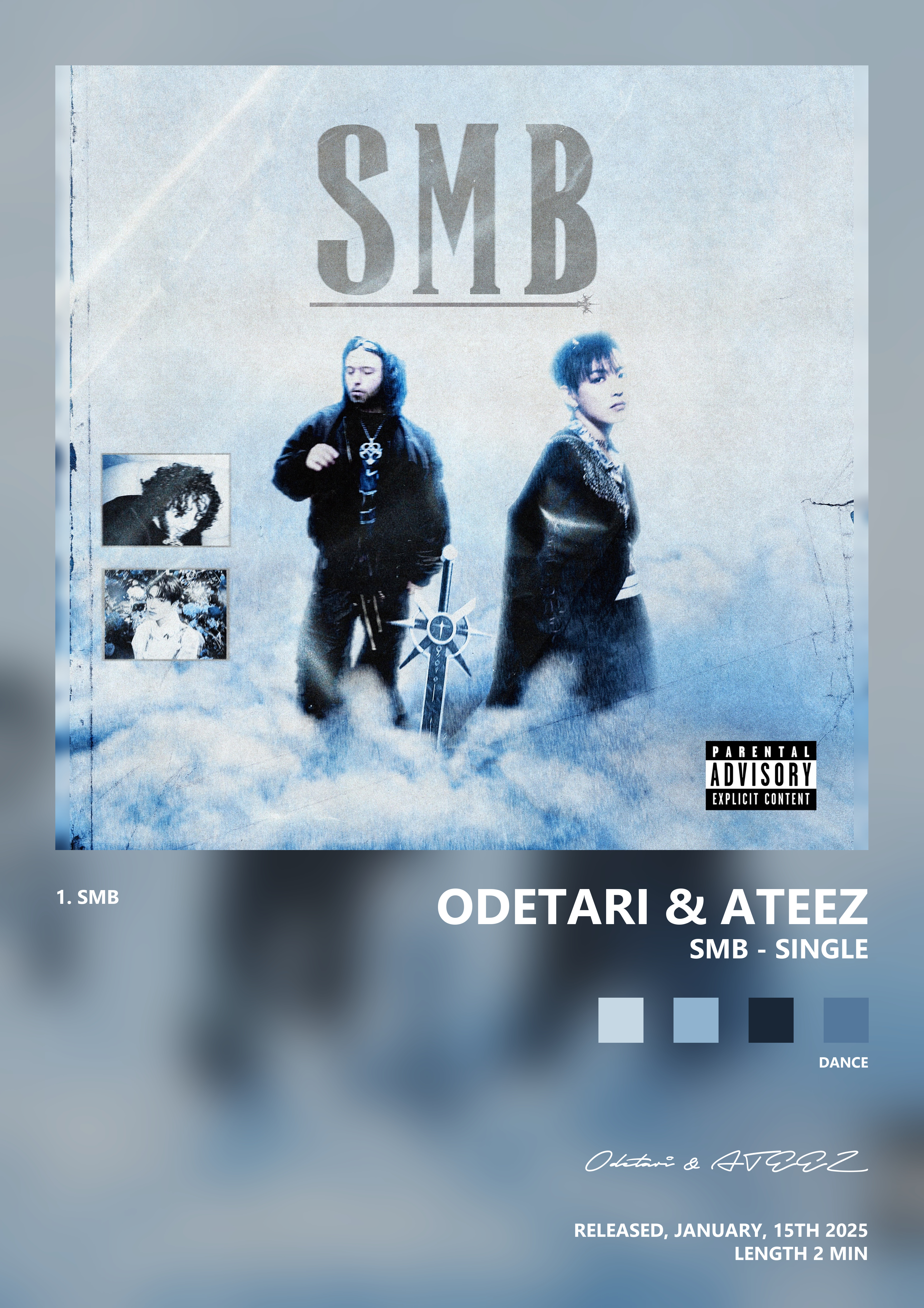Music poster: Odetari ATEEZ - SMB - Single