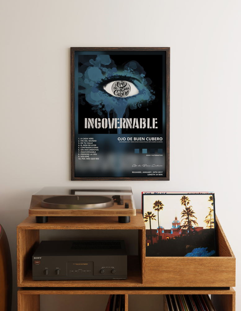 Music poster: Ojo de Buen Cubero - Ingovernable feat Ferran Exceso Malas Pulgas with Andrés Calamaro