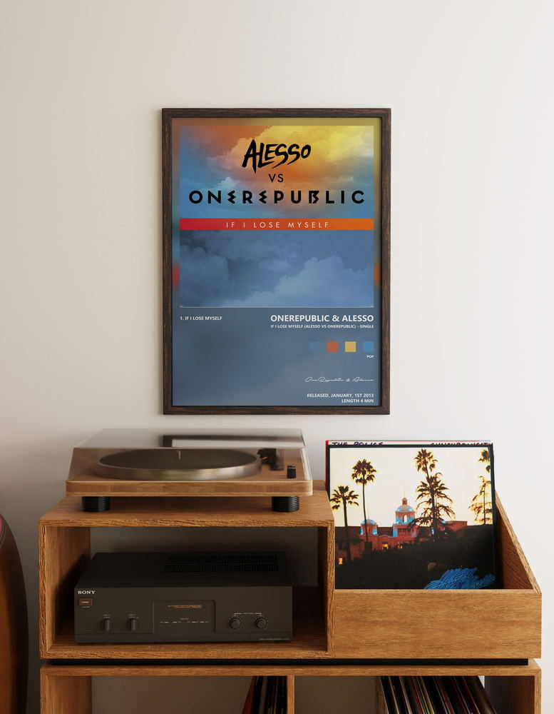 Music poster: OneRepublic Alesso - If I Lose Myself Alesso vs OneRepublic - Single