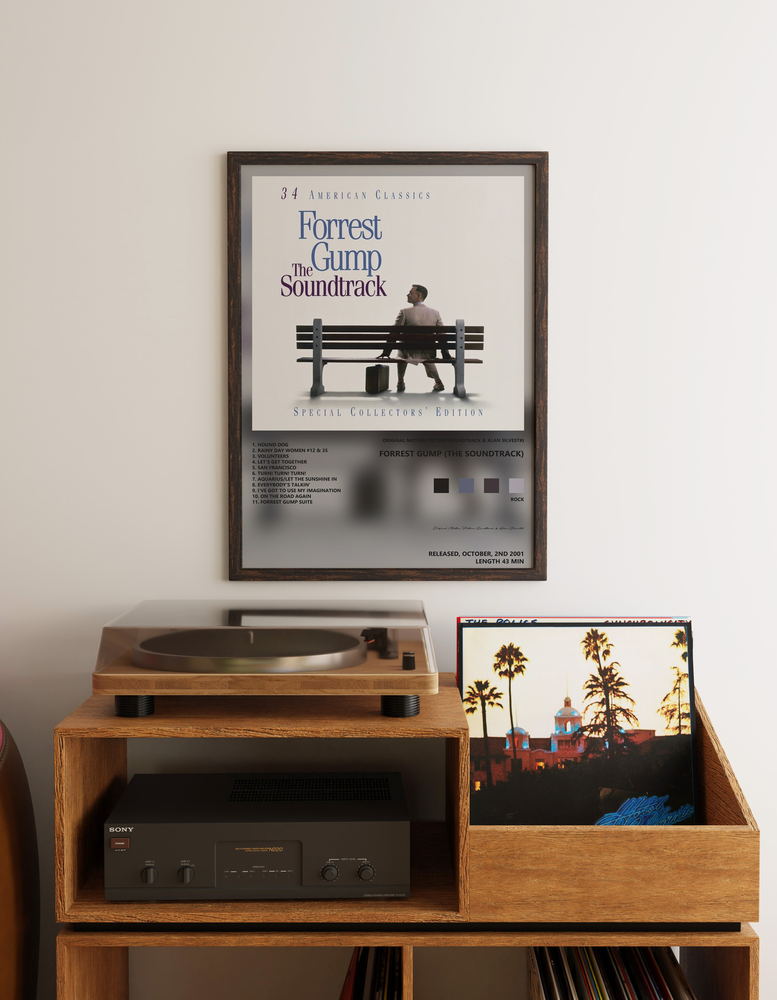 Music poster: Original Motion Picture Soundtrack Alan Silvestri - Forrest Gump The Soundtrack