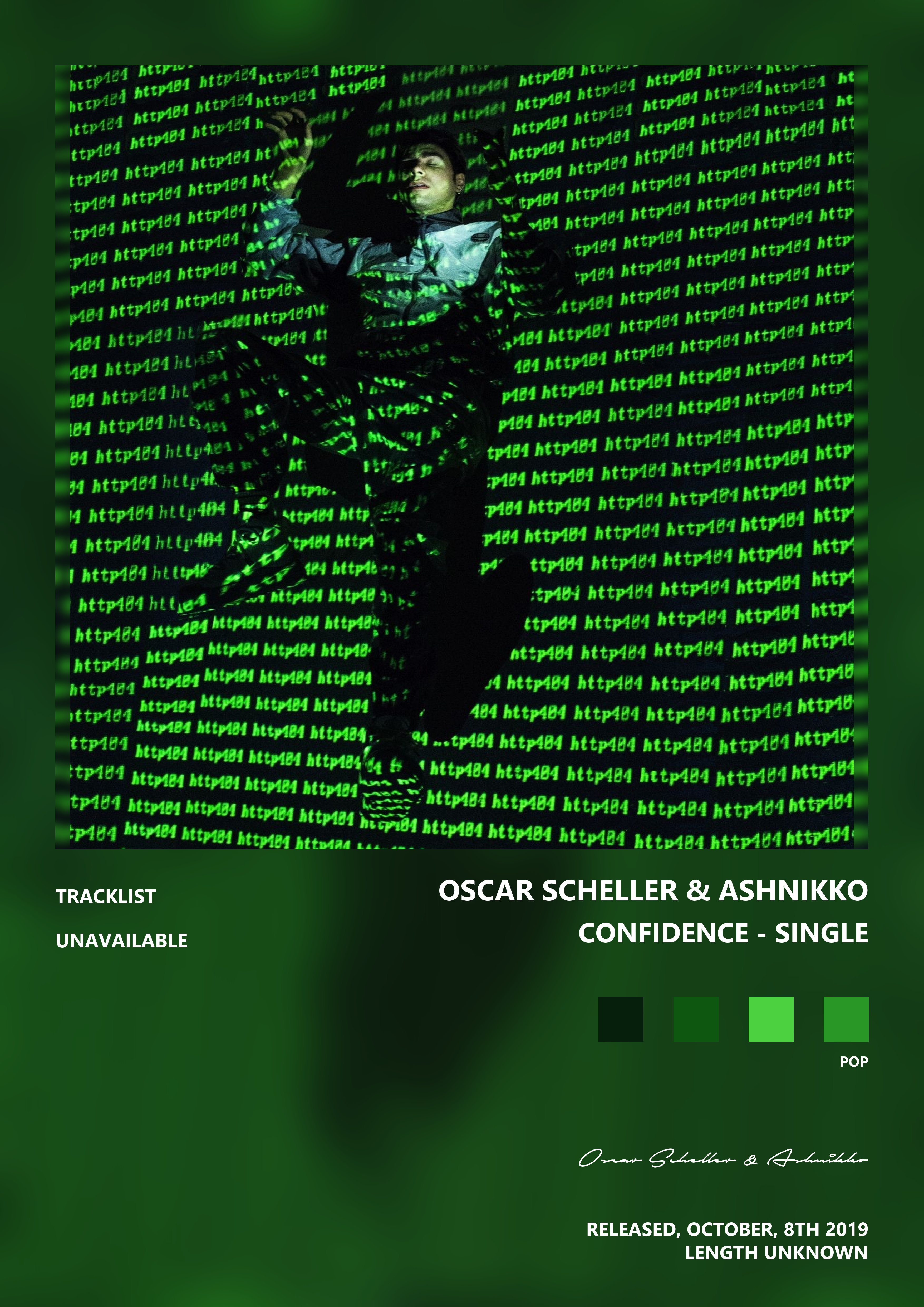 Music poster: Oscar Scheller Ashnikko - Confidence - Single