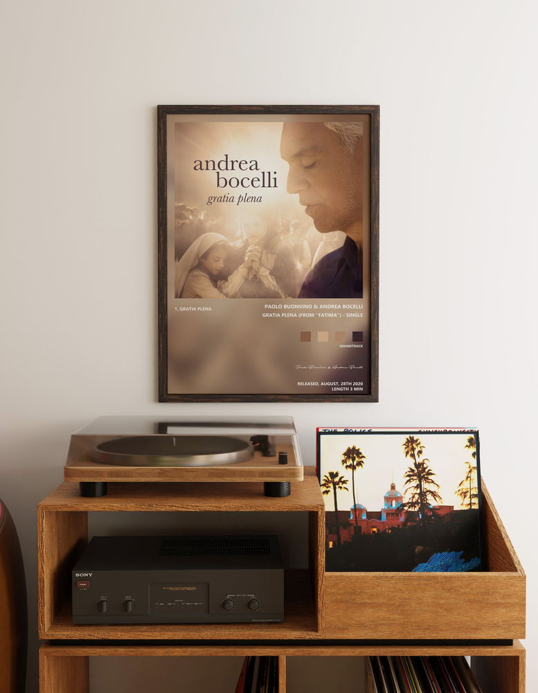 Music poster: Paolo Buonvino Andrea Bocelli - Gratia plena From Fatima - Single