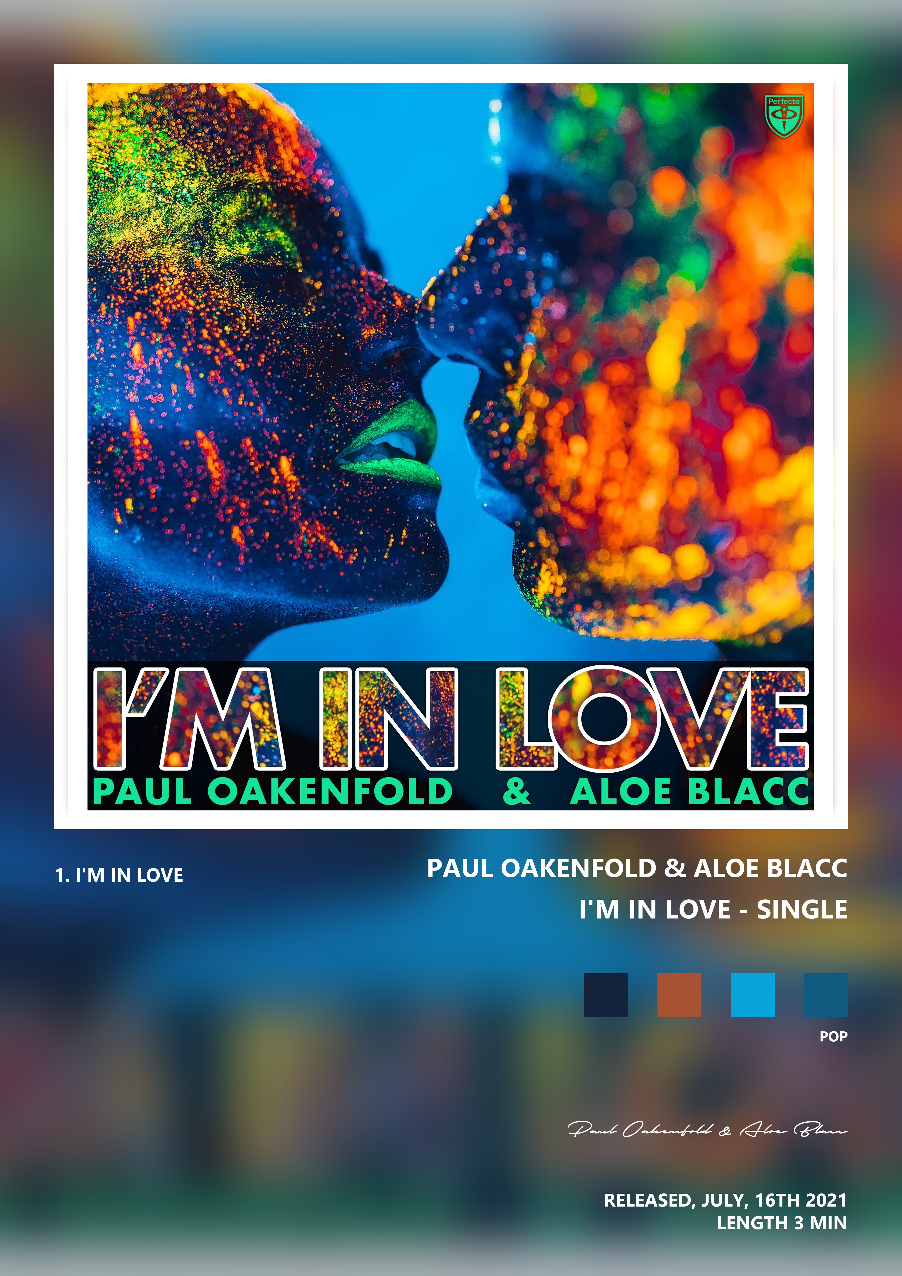 Music poster: Paul Oakenfold Aloe Blacc - Im in Love - Single