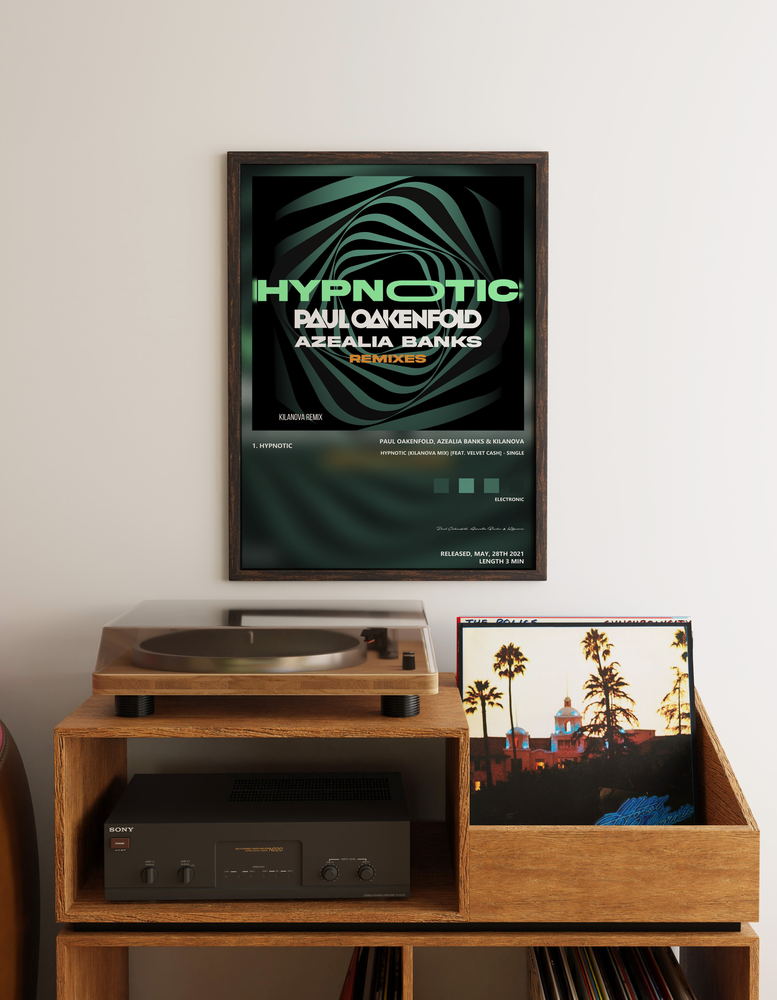 Music poster: Paul Oakenfold Azealia Banks Kilanova - Hypnotic Kilanova Mix feat Velvet Cash - Single