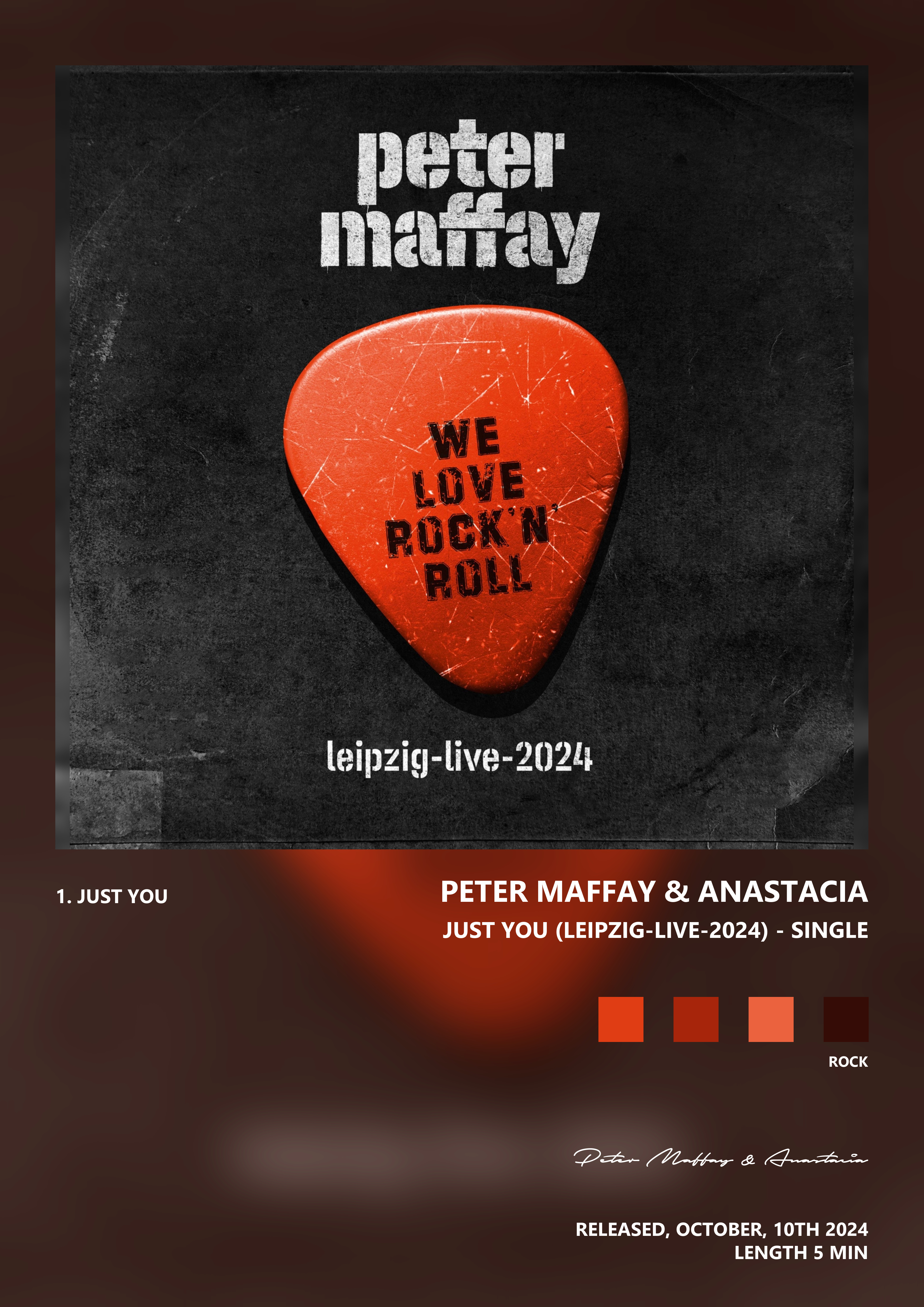 Music poster: Peter Maffay Anastacia - Just You Leipzig-Live-2024 - Single