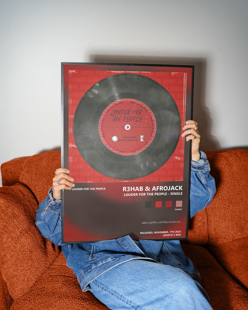 Music poster: R3HAB AFROJACK - Louder For The People - Single