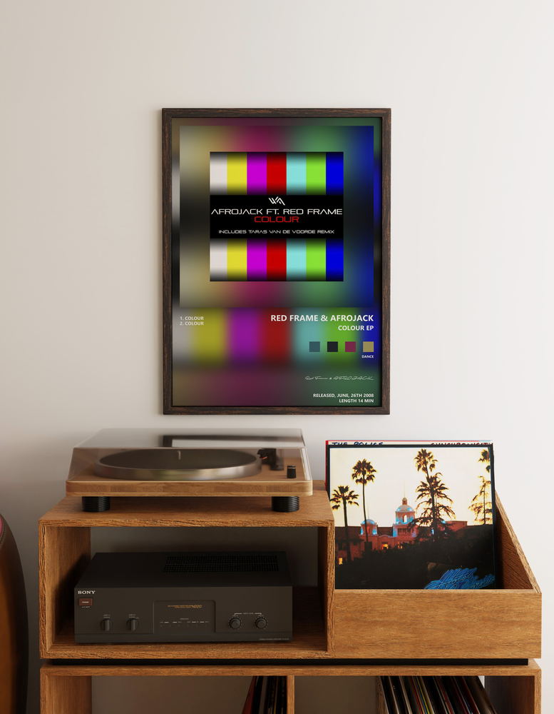 Music poster: Red Frame AFROJACK - Colour EP
