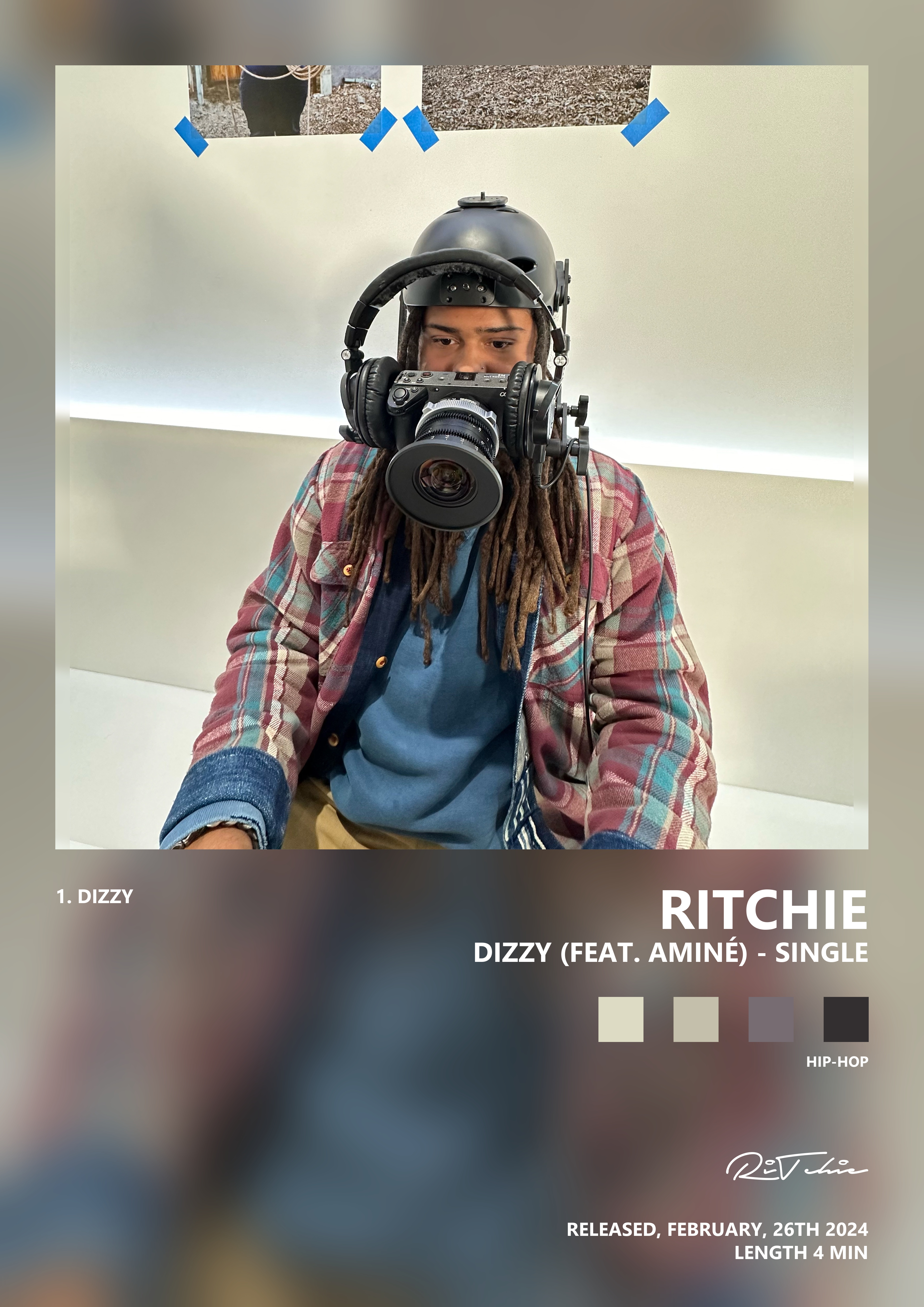 Music poster: RiTchie - Dizzy feat Aminé - Single