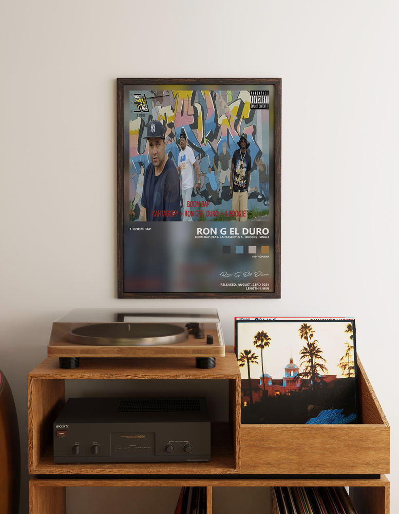 Music poster: Ron G El Duro - BOOM BAP feat Kahtaskify A - Boogie - Single