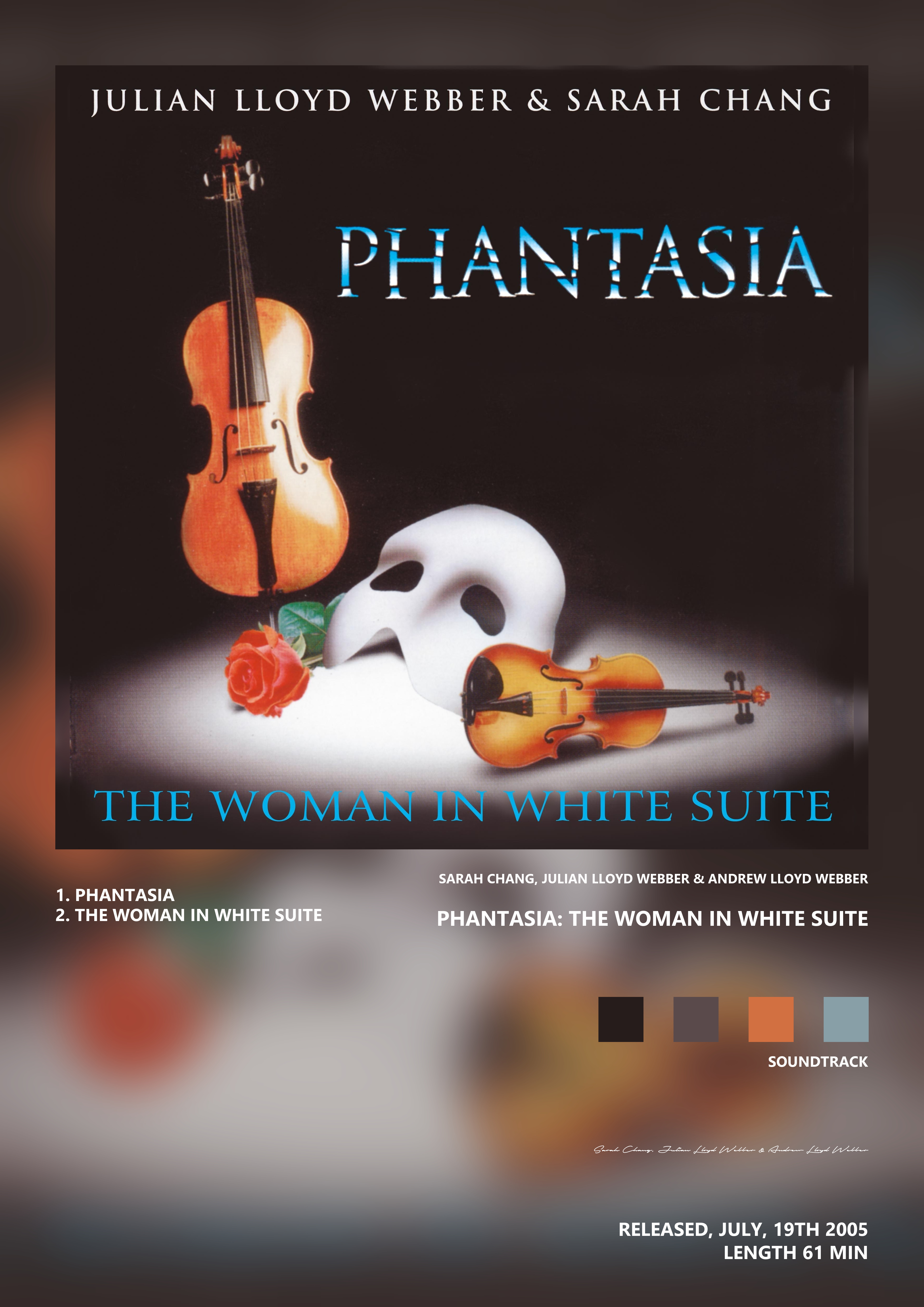 Music poster: Sarah Chang Julian Lloyd Webber Andrew Lloyd Webber - Phantasia The Woman in White Suite