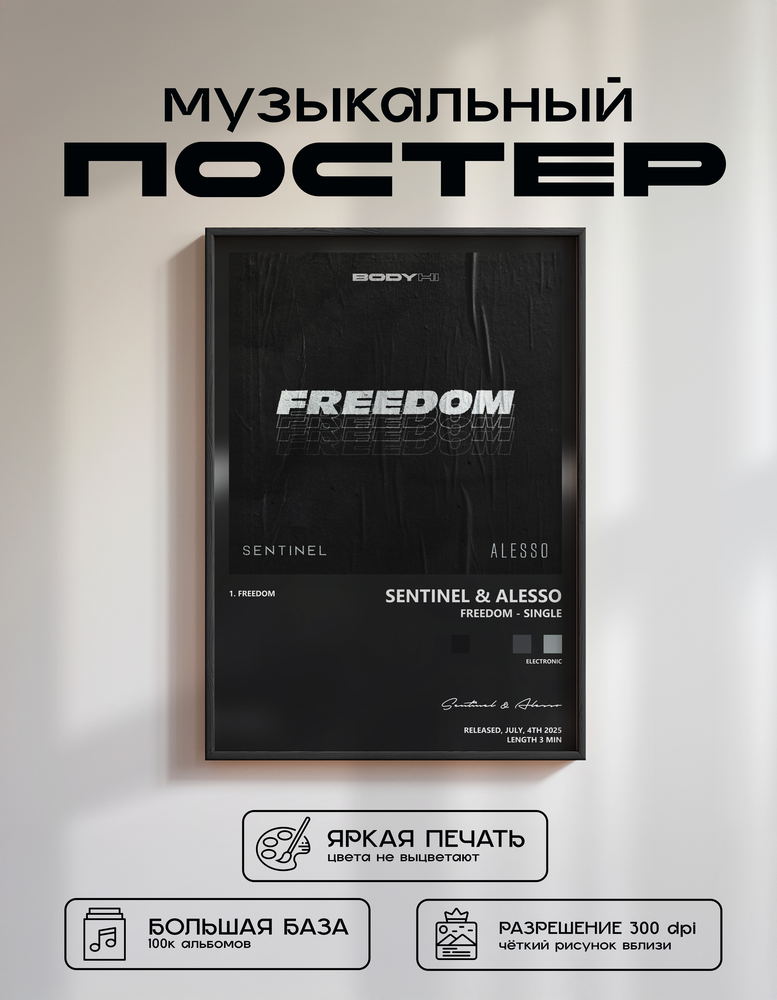 Music poster: Sentinel Alesso - Freedom - Single