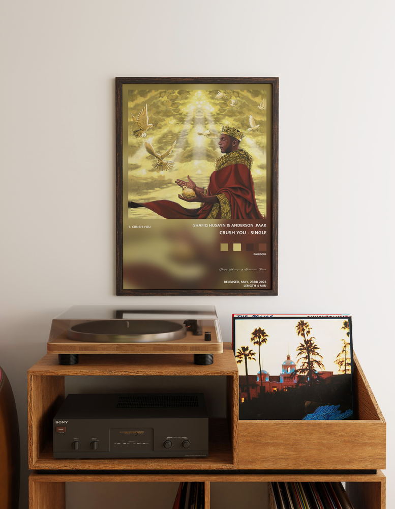 Music poster: Shafiq Husayn Anderson Paak - Crush You - Single
