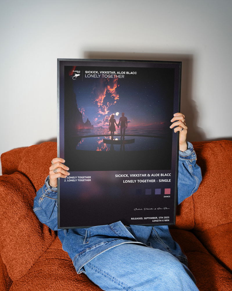 Music poster: Sickick Vikkstar Aloe Blacc - Lonely Together - Single
