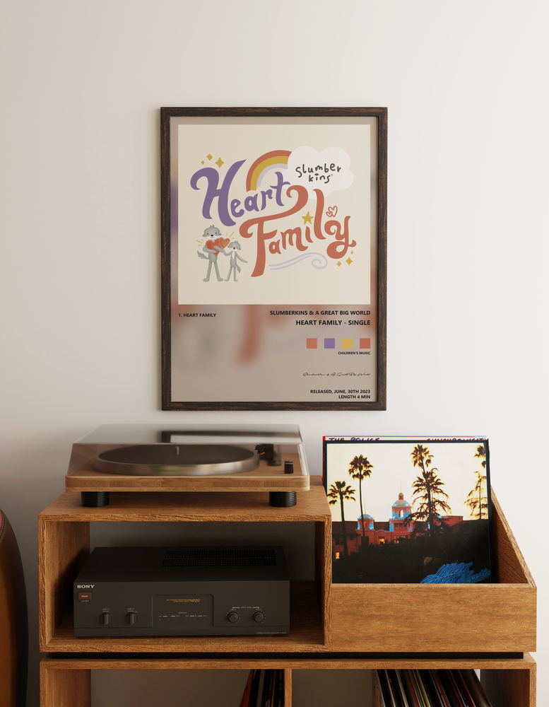 Music poster: Slumberkins A Great Big World - Heart Family - Single