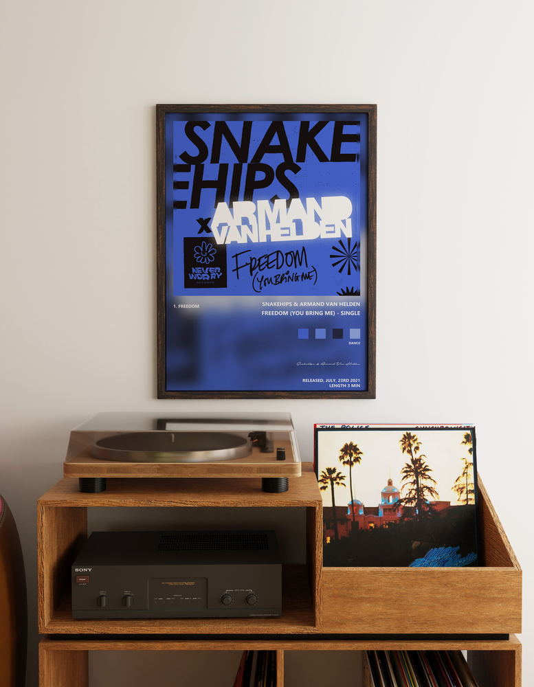 Music poster: Snakehips Armand Van Helden - Freedom You Bring Me - Single