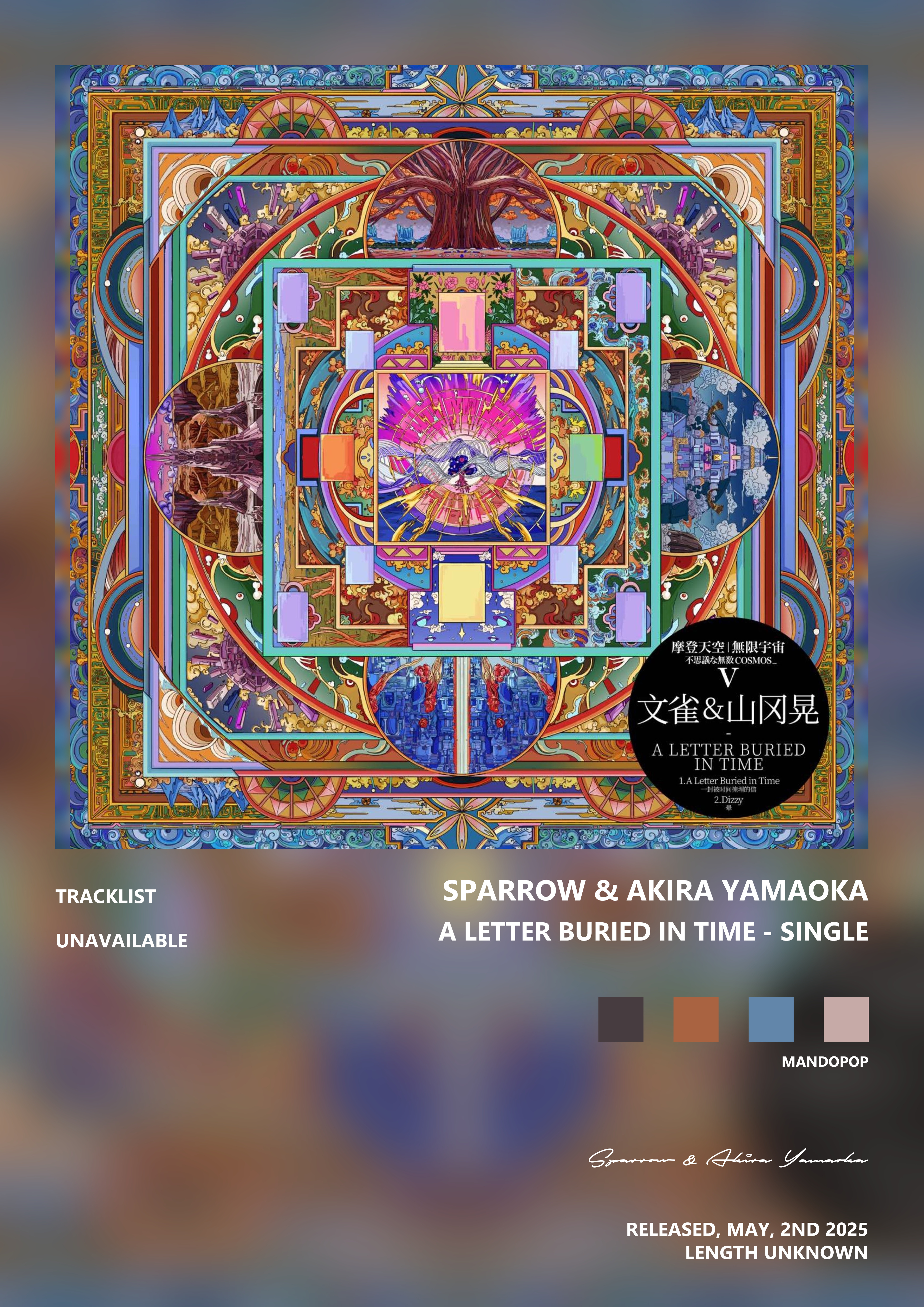 Music poster: Sparrow Akira Yamaoka - A Letter Buried in Time - Single