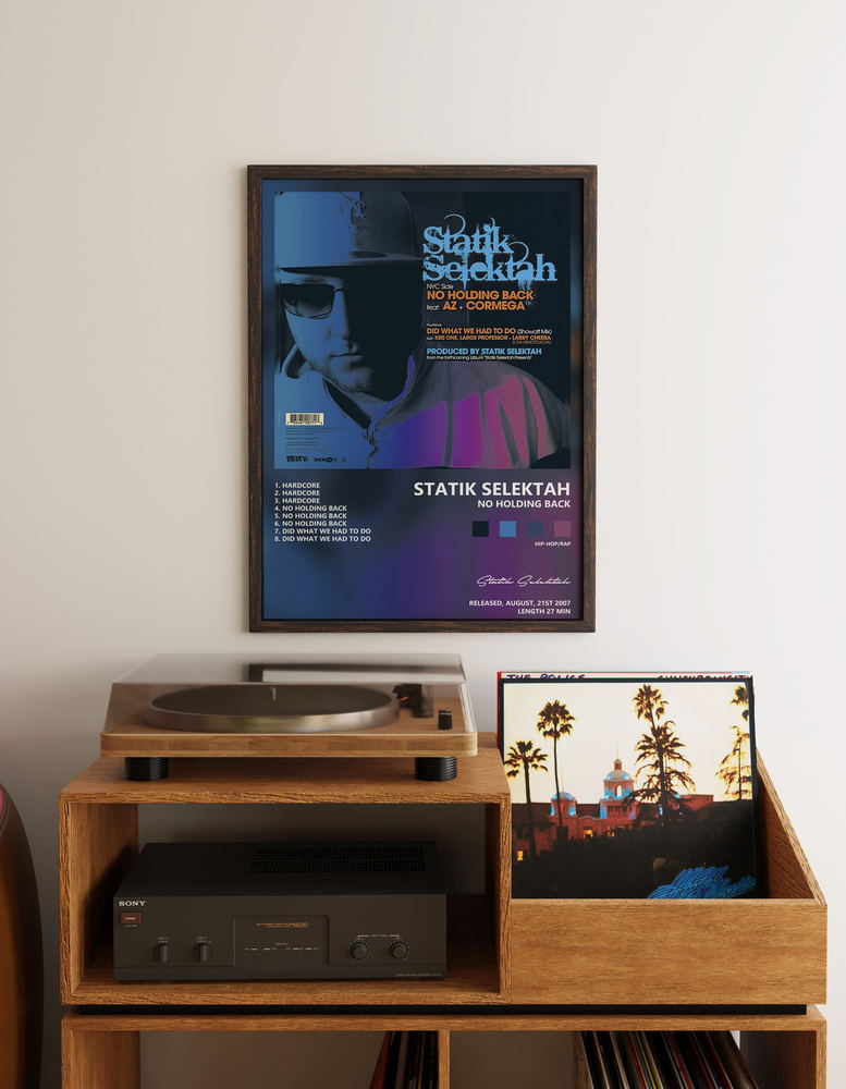 Music poster: Statik Selektah - No Holding Back