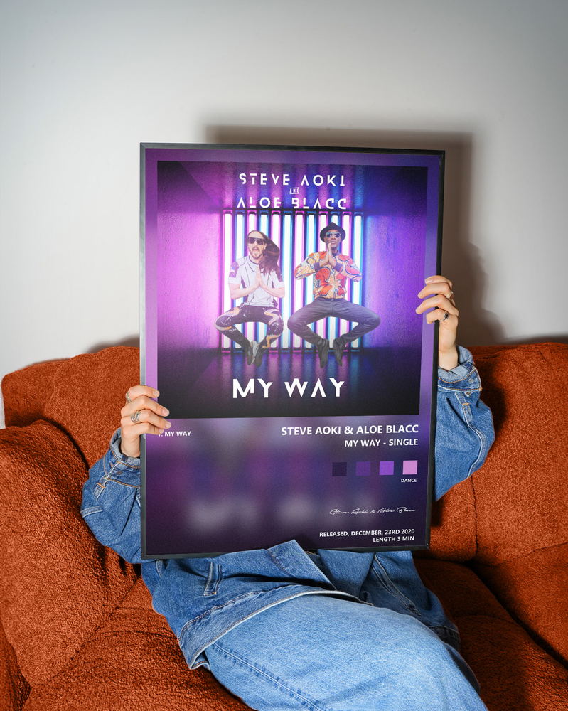 Music poster: Steve Aoki Aloe Blacc - My Way - Single