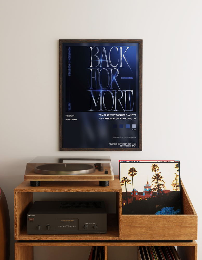 Music poster: TOMORROW X TOGETHER Anitta - Back for More More Edition - EP