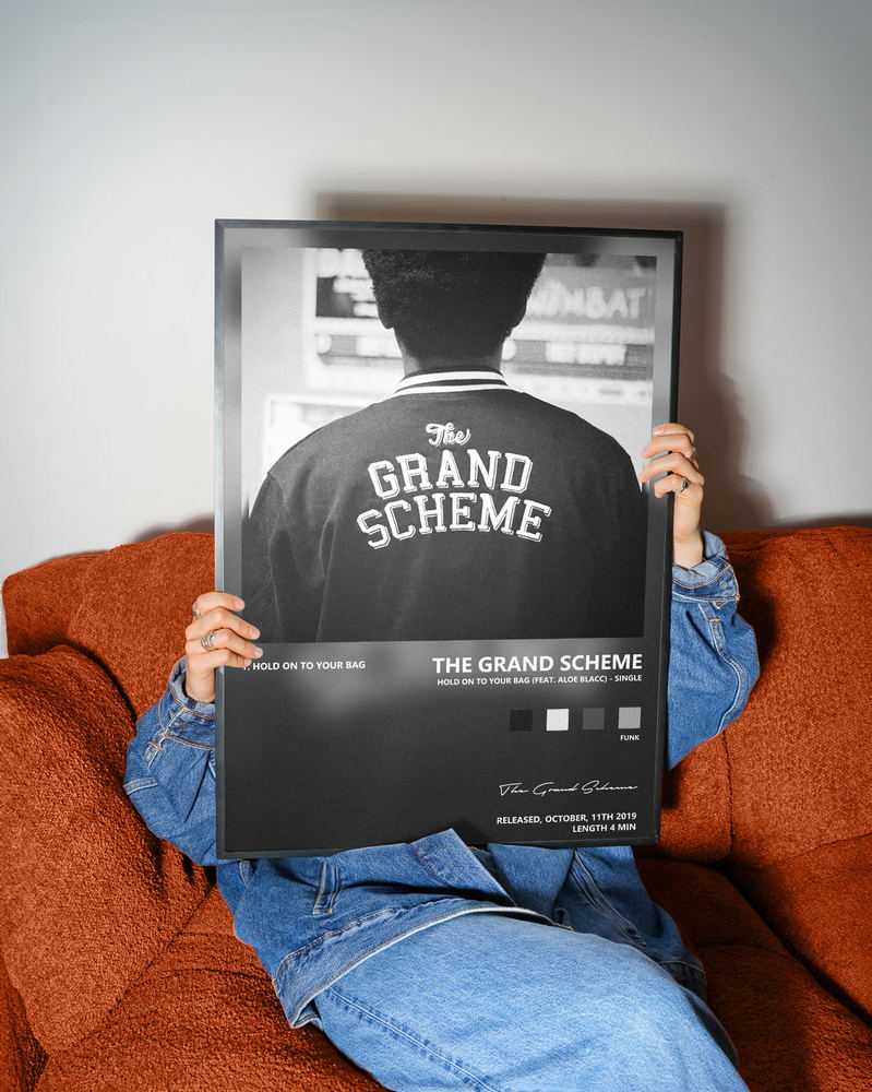 Music poster: The Grand Scheme - Hold on to Your Bag feat Aloe Blacc - Single