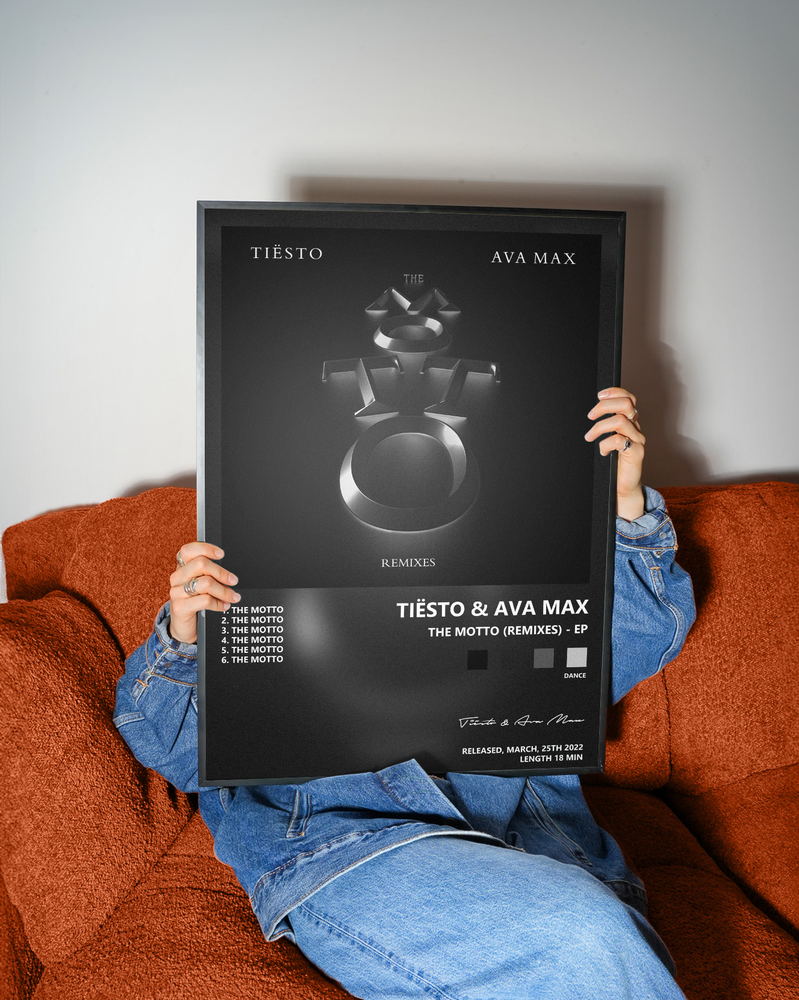 Music poster: Tiësto Ava Max - The Motto Remixes - EP