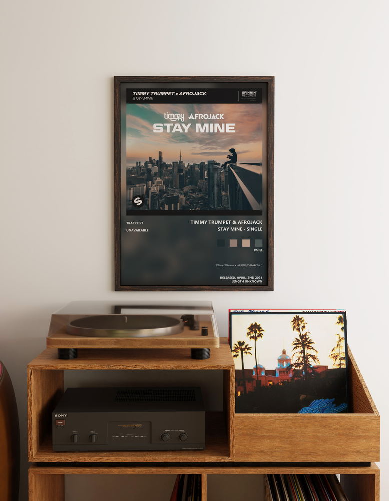 Music poster: Timmy Trumpet AFROJACK - Stay Mine - Single