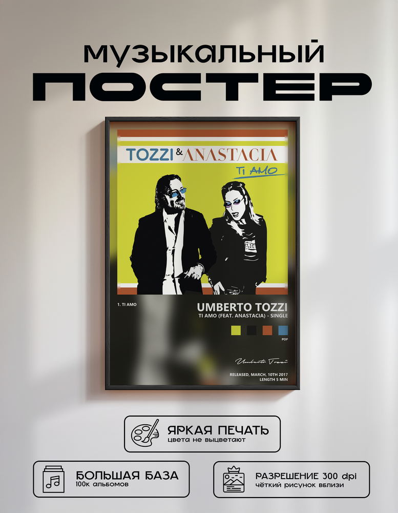 Music poster: Umberto Tozzi - Ti amo feat Anastacia - Single