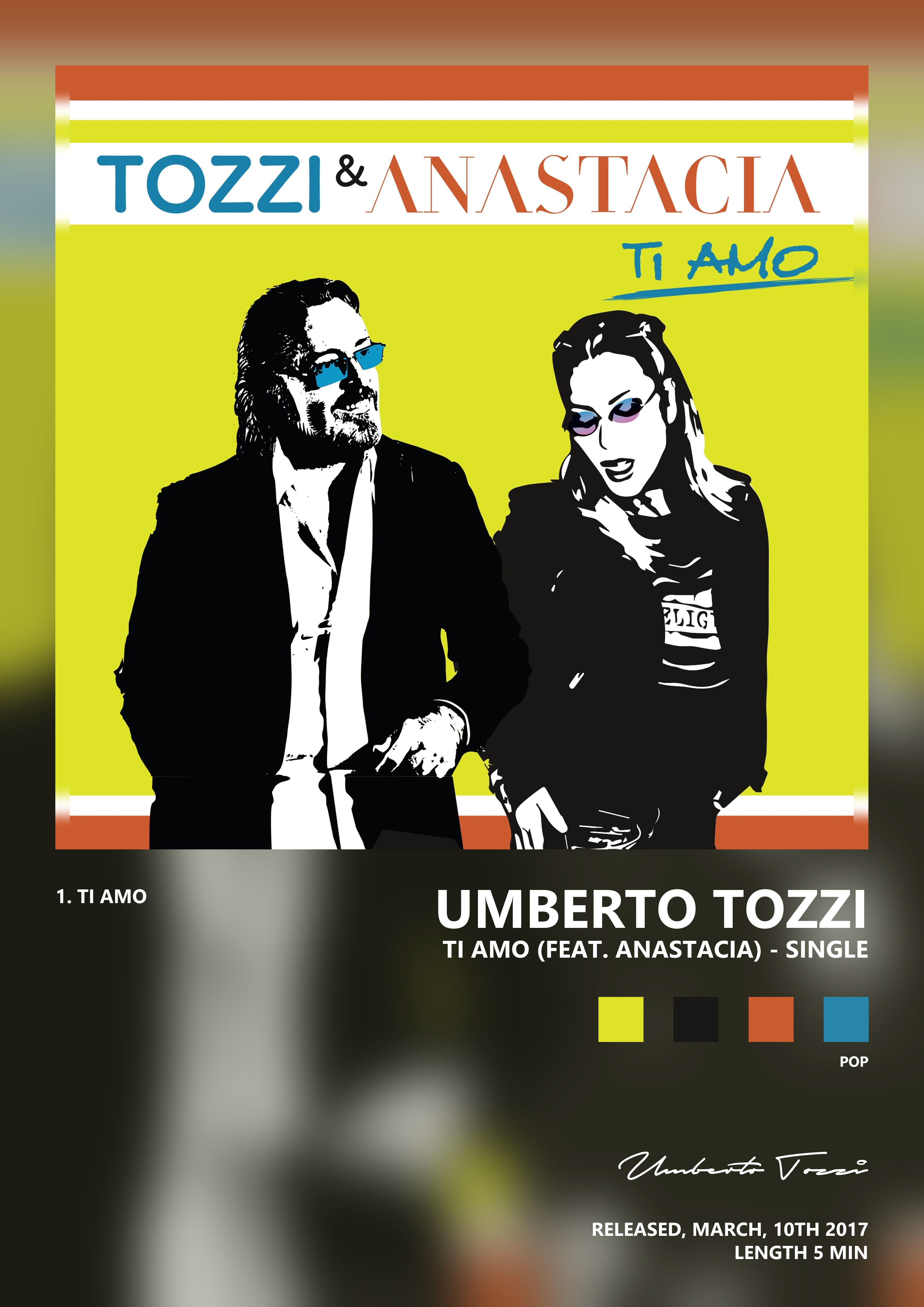 Music poster: Umberto Tozzi - Ti amo feat Anastacia - Single