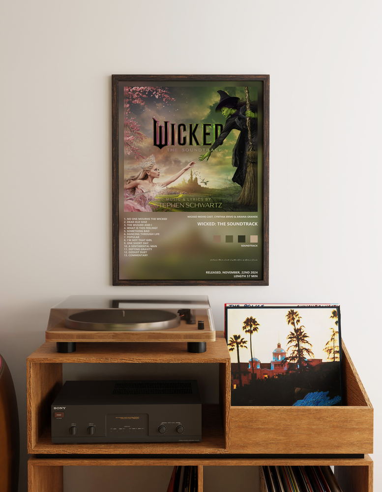 Music poster: Wicked Movie Cast Cynthia Erivo Ariana Grande - Wicked The Soundtrack