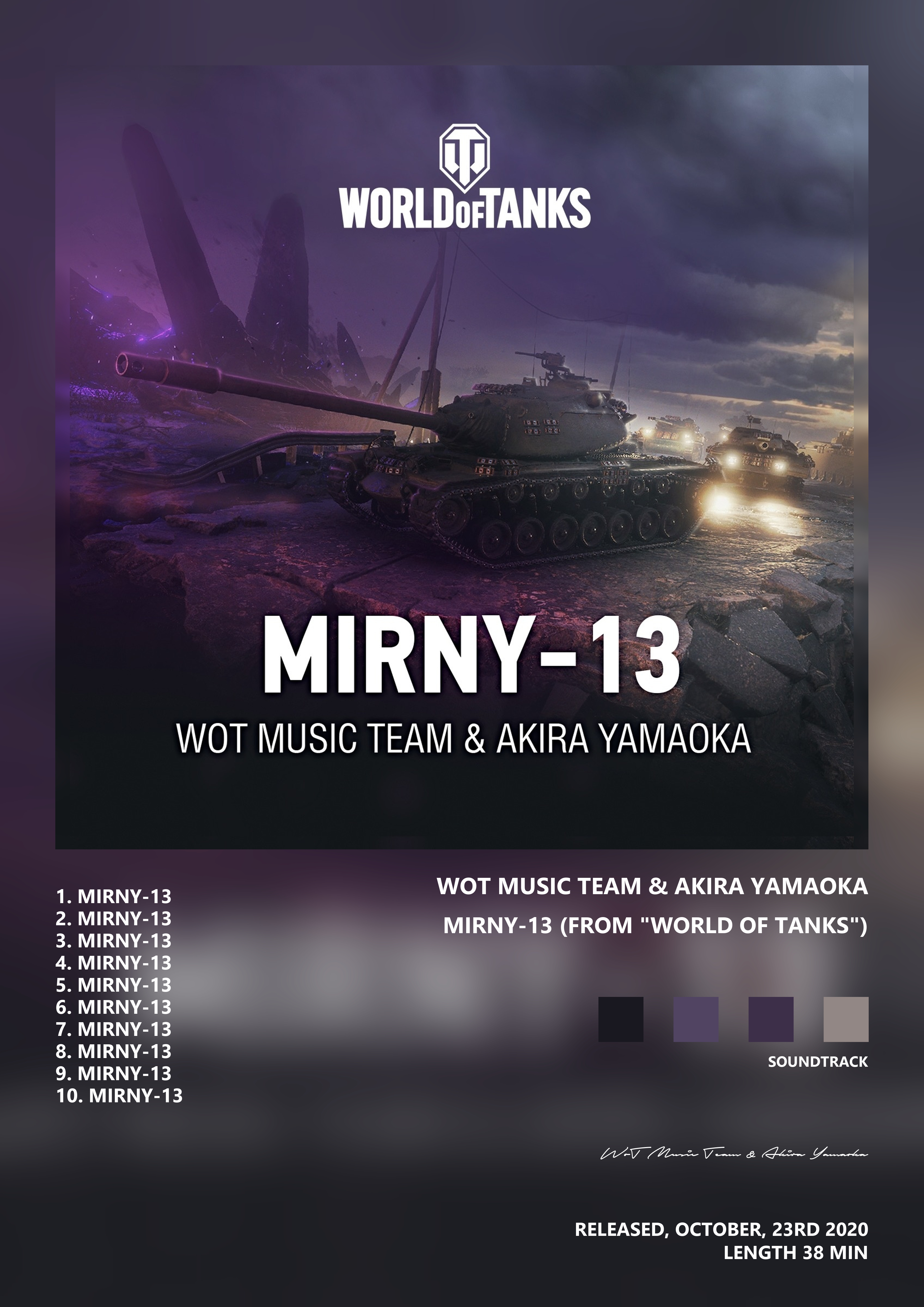 Music poster: WoT Music Team Akira Yamaoka - Mirny-13 From World of Tanks