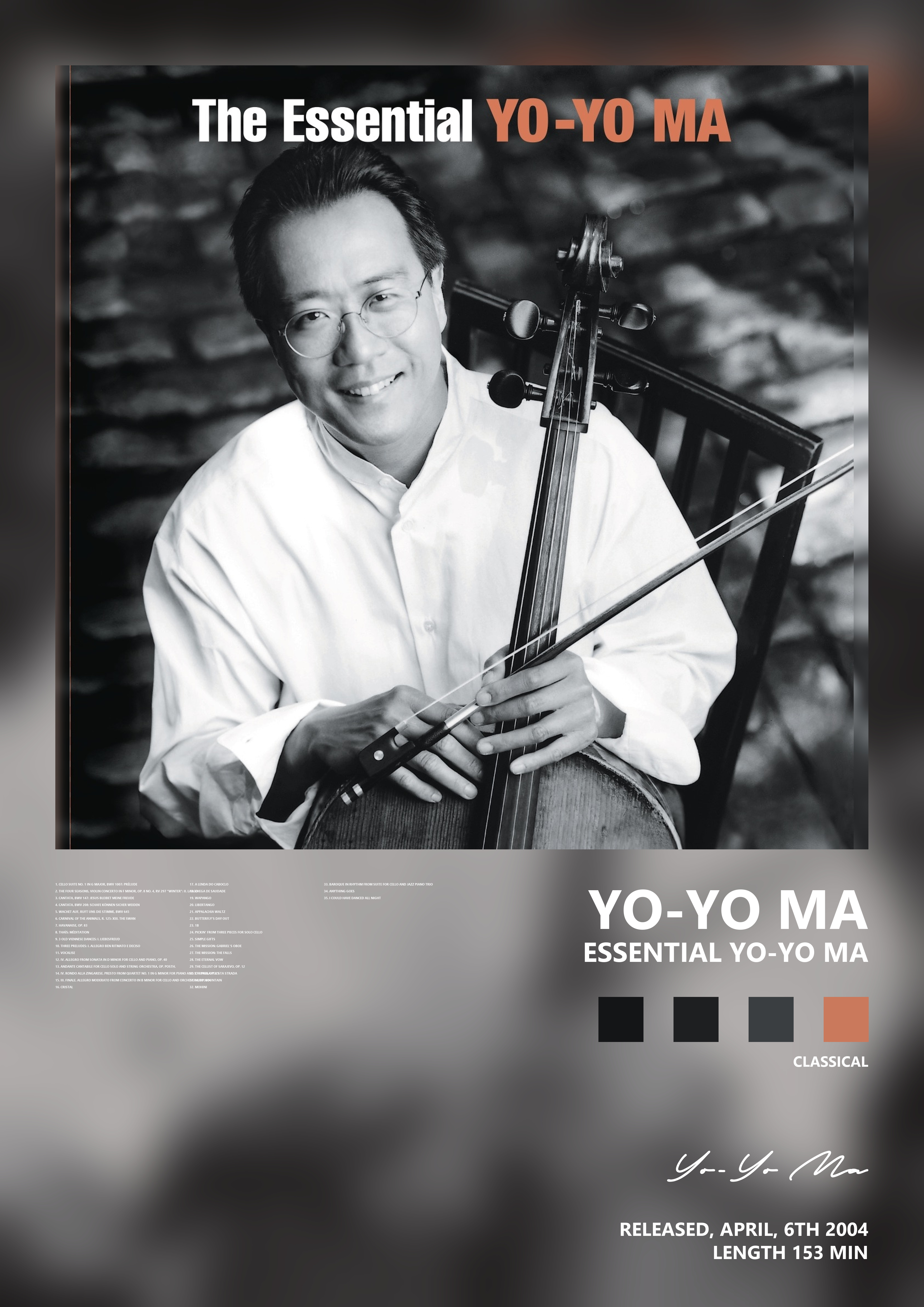 Music poster: Yo-Yo Ma - Essential Yo-Yo Ma