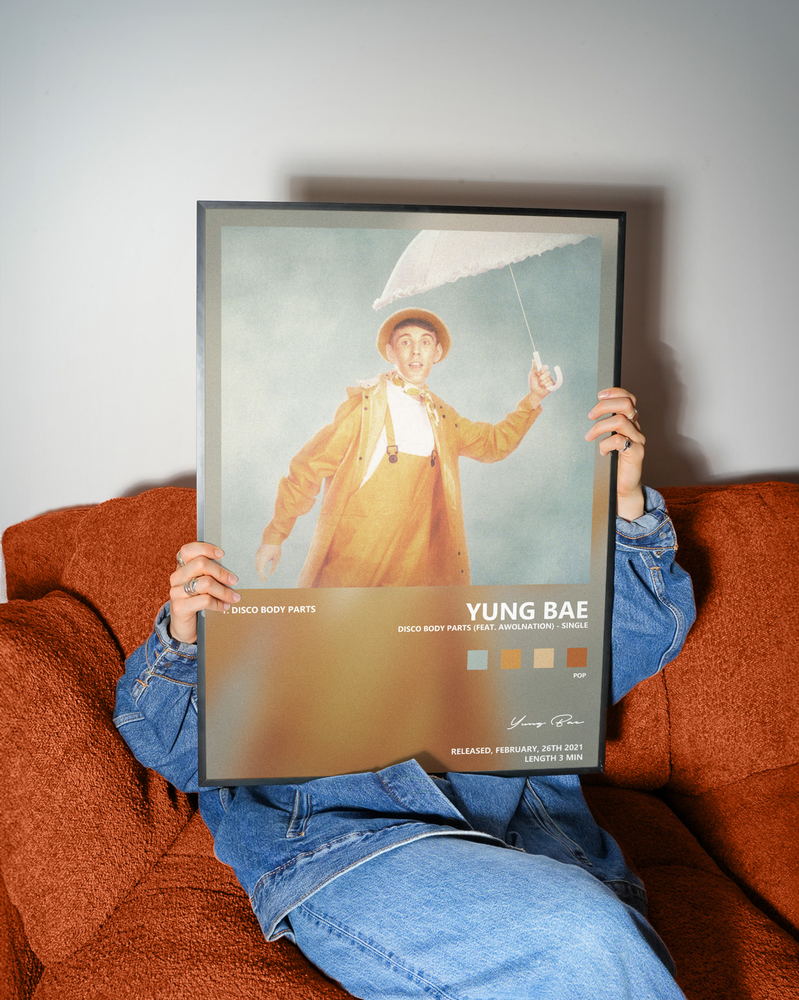 Music poster: Yung Bae - Disco Body Parts feat AWOLNATION - Single