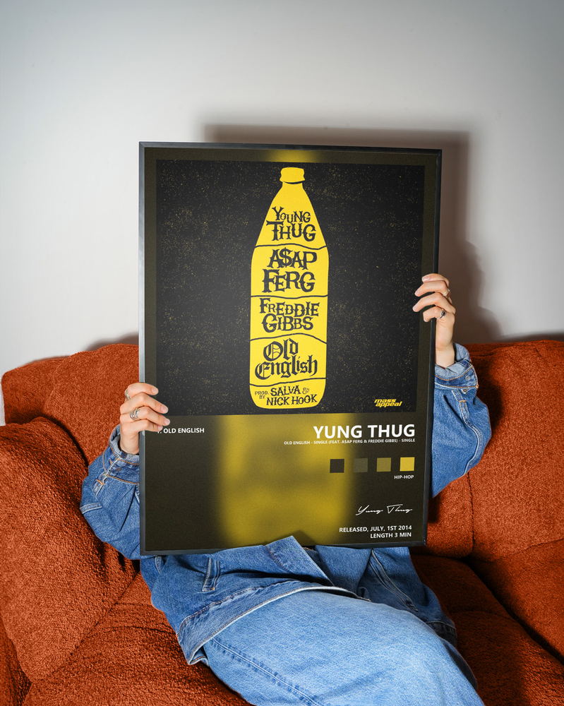 Music poster: Yung Thug - Old English - Single feat AAP Ferg Freddie Gibbs - Single